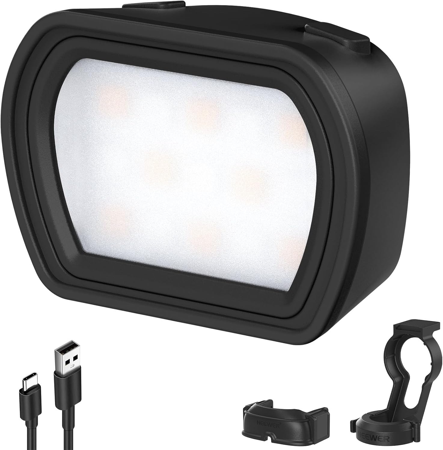 NEEWER Basics M21 : mini lampe LED magnétique rechargeable USB-C pour DJI Osmo Pocket 3