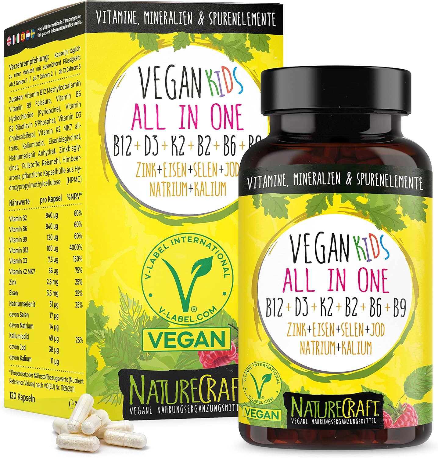 Thumbnail 1 de Vegan Kids All-in-One Multivitamin-Komplex für Kinder (120 Kapseln)