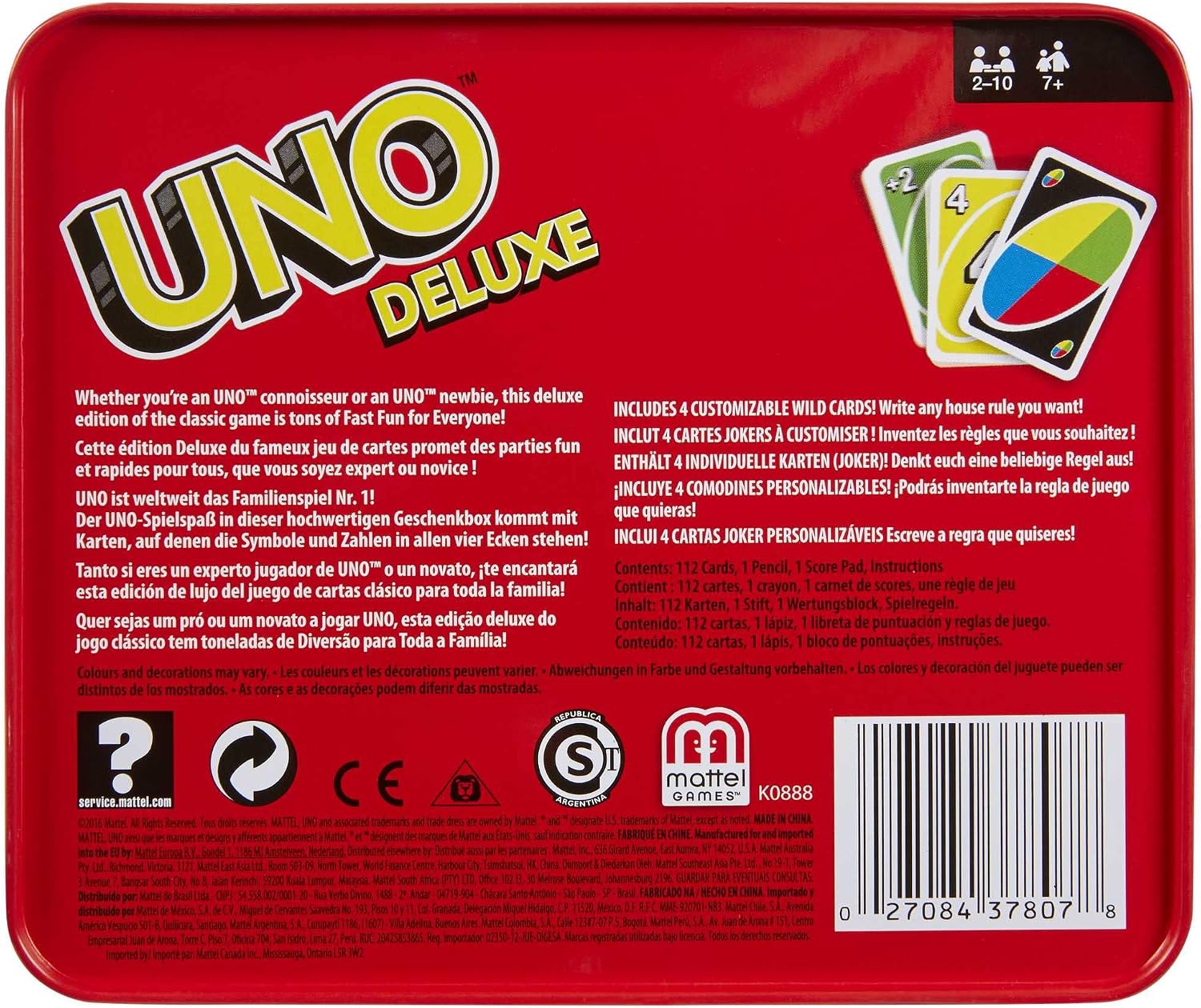 Thumbnail 5 de Mattel UNO Deluxe 7+ gioco di carte 🃏