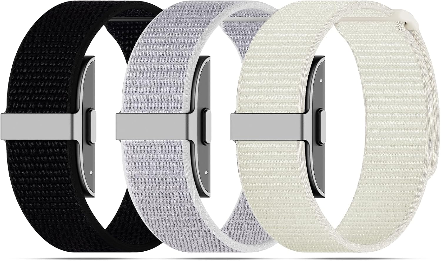Detalle de ZOOROO 3-Pack Nylon Loop Sport Replacement Bands for Hume Health Band