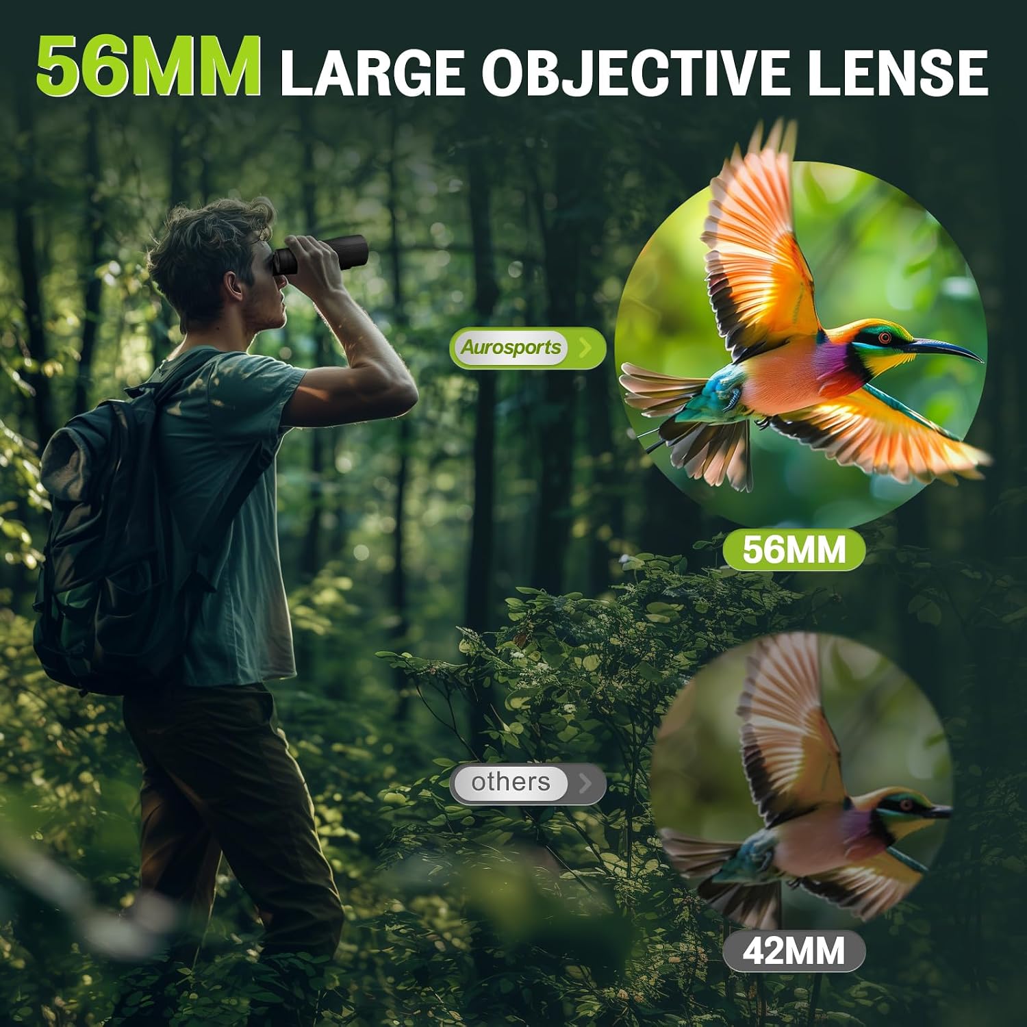 Detalle 2 de Aurosports 15x56 High‑Powered Binoculars for Adults