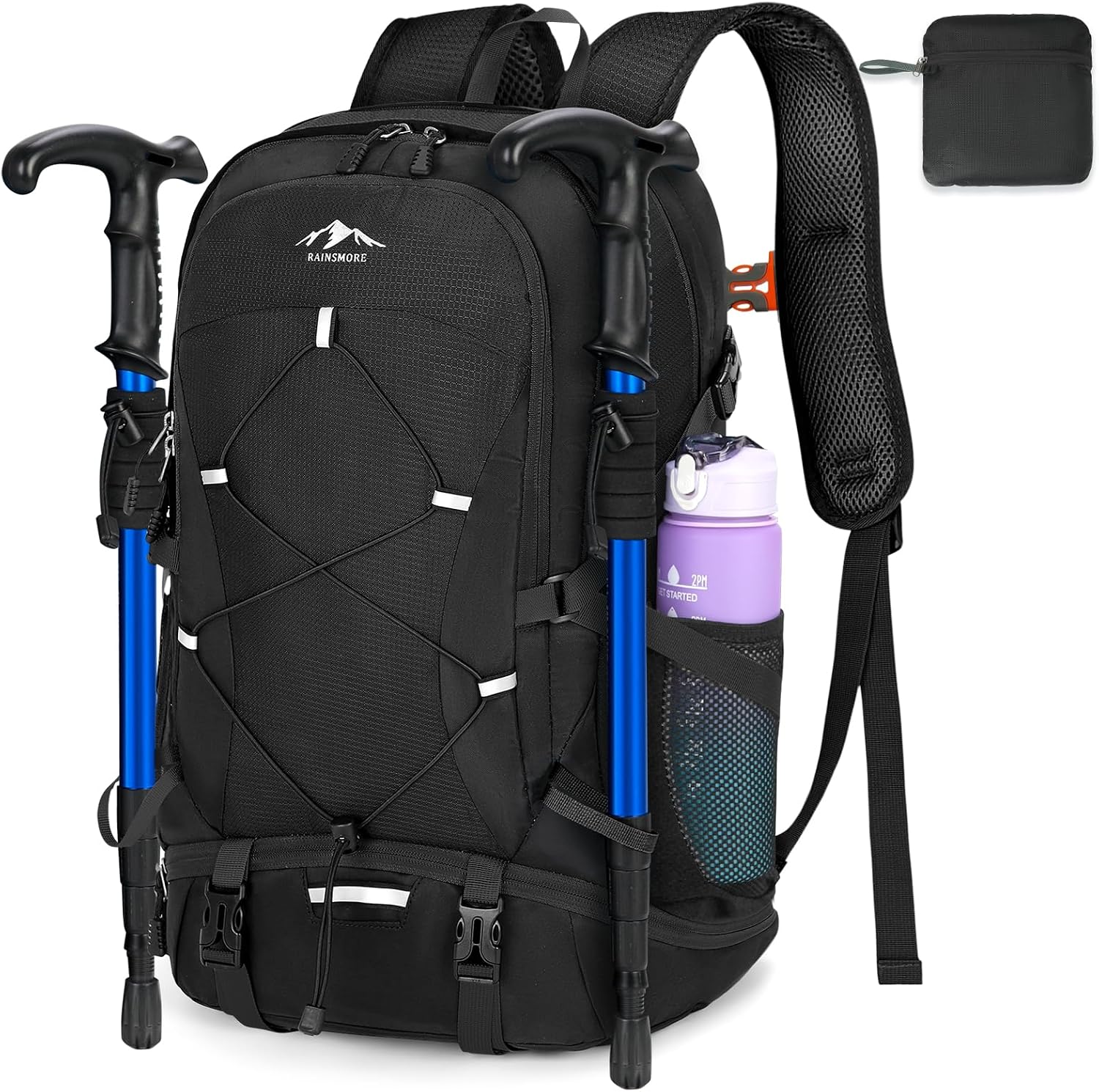 Detalle de RAINSMORE 40L hiking backpack rucksack
