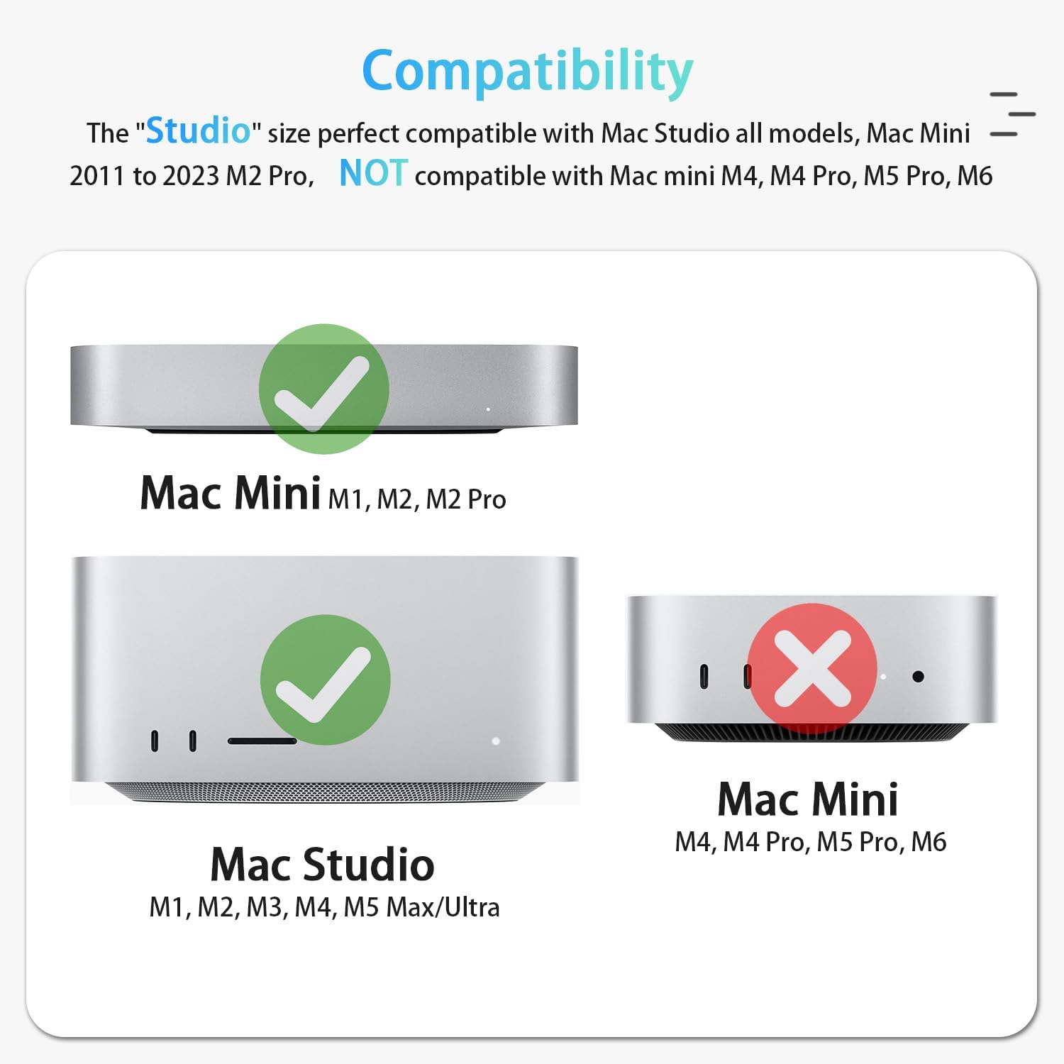 Thumbnail 5 de IFCASE アルミニウム製デスクトップスタンド Mac Studio・Mac mini用、シルバー・高架設計