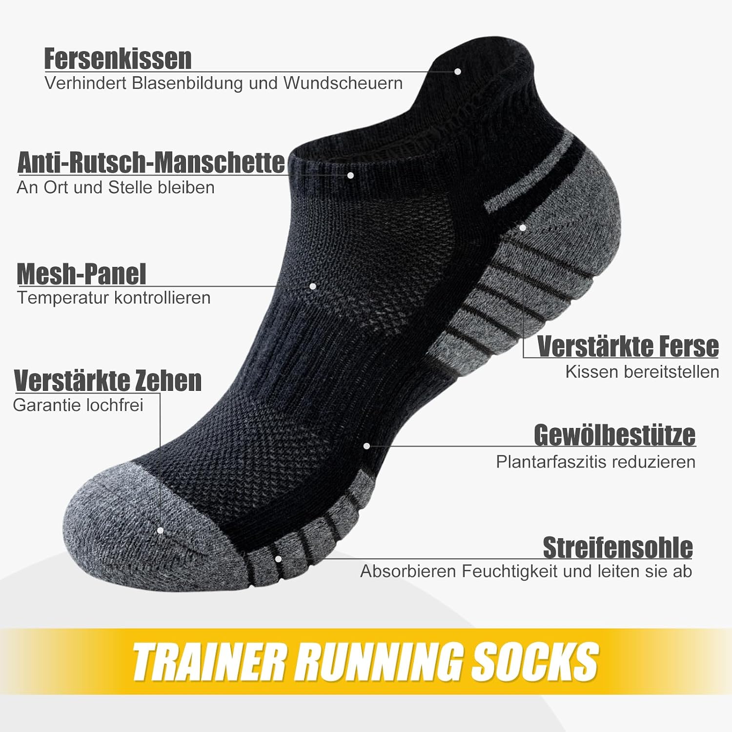 Detalle 2 de SockWaddles Calze sportive 6 paia