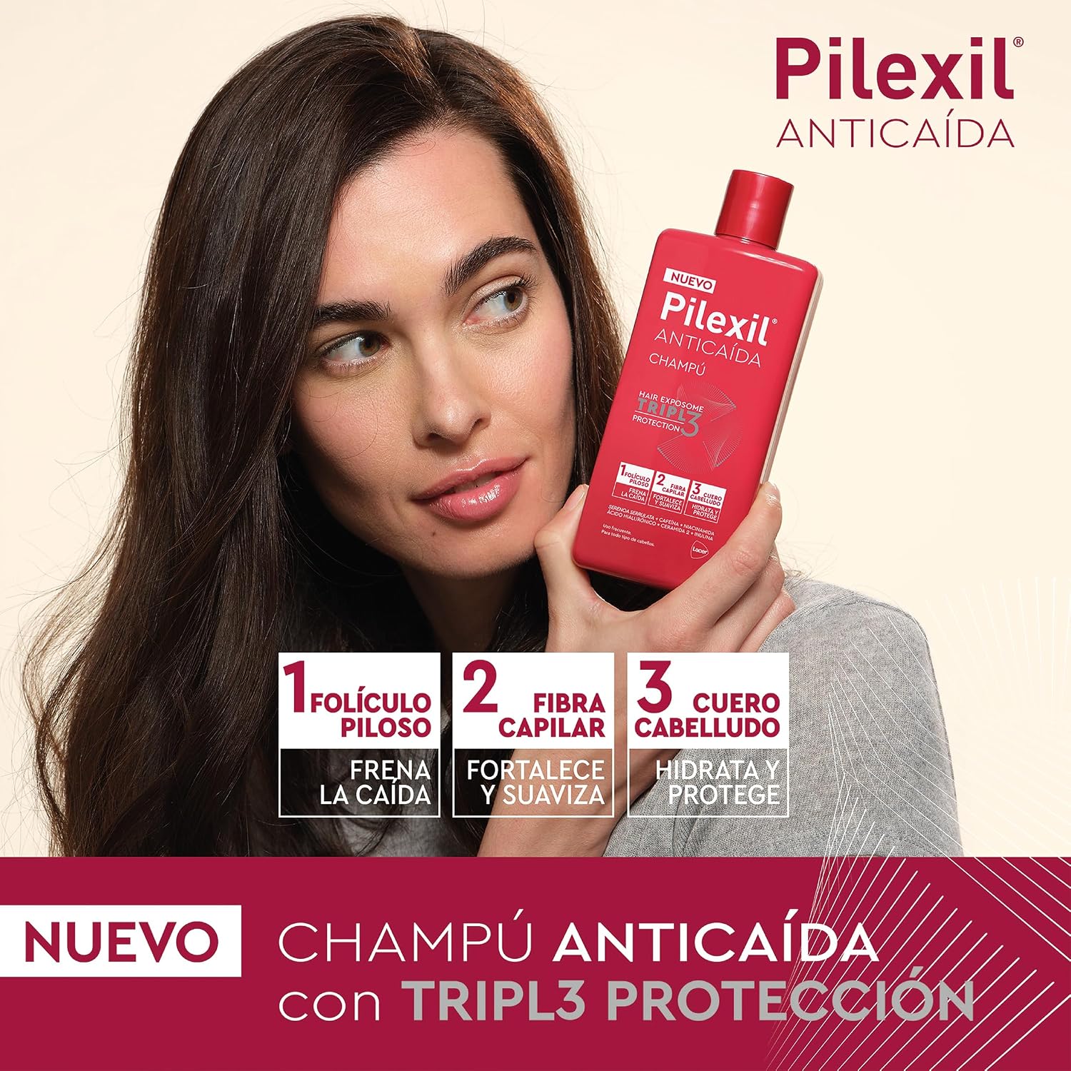 Thumbnail 1 de PILExil Pilexil Shampoo anticaduta Triple Protection 450 ml – tripla azione su cute, fibra e follicolo