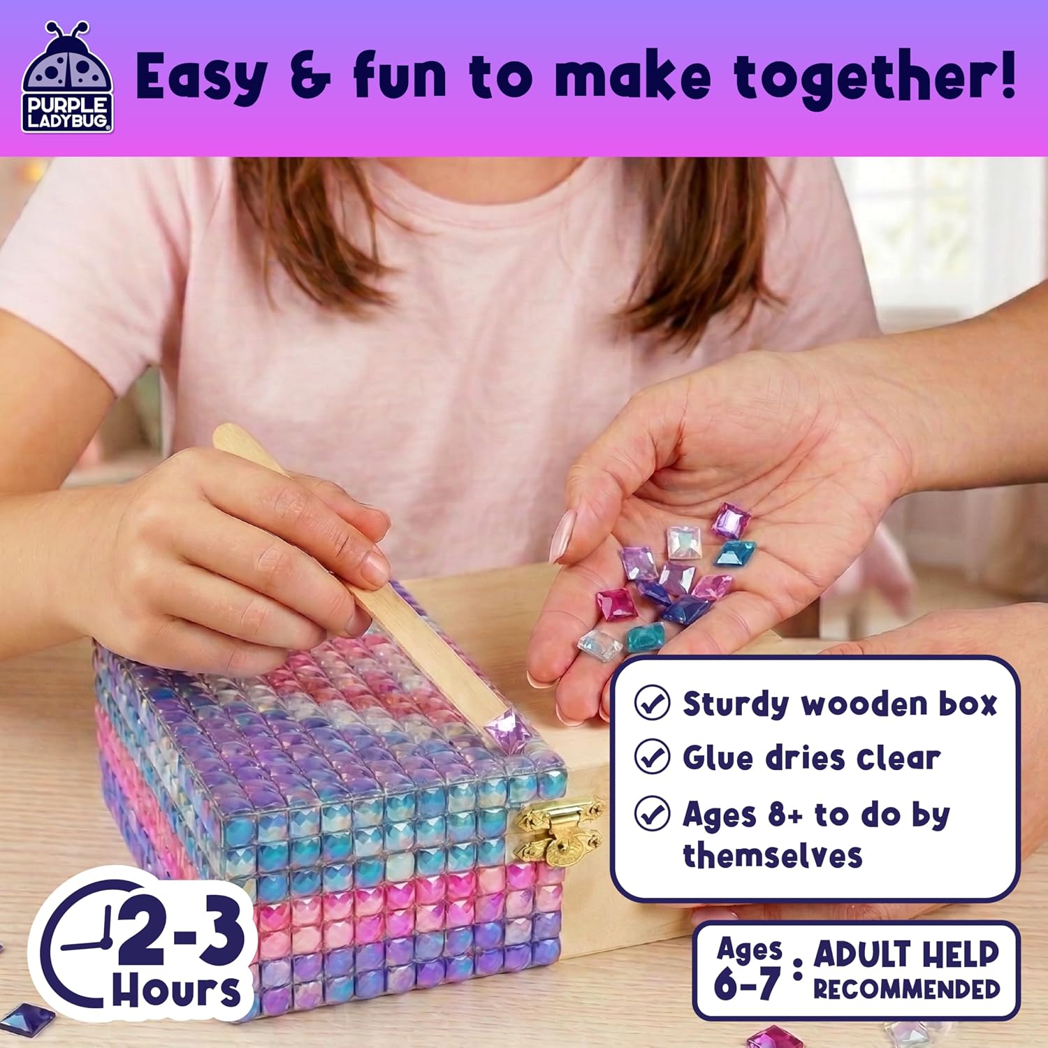 Thumbnail 5 de PURPLE LADYBUG Jewelry Box Craft for Girls Ages 8-12