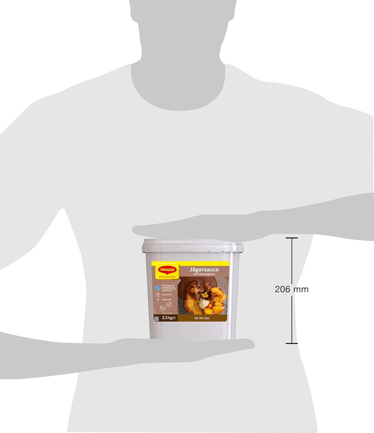 Thumbnail 6 de MAGGI Professional Jäger-Sauce mit Champignons – vegetarisch, ergiebig 26 L (2,5 kg GastroBox)