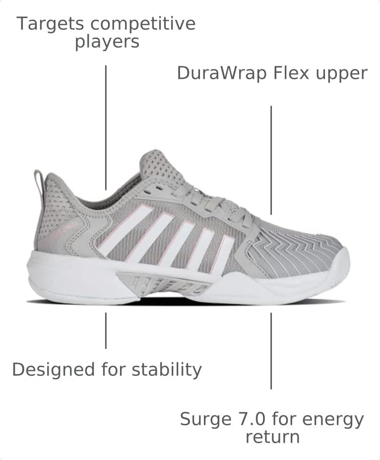 Detalle de K-Swiss Women’s Pickleball Supreme Shoe for Competitive Play
