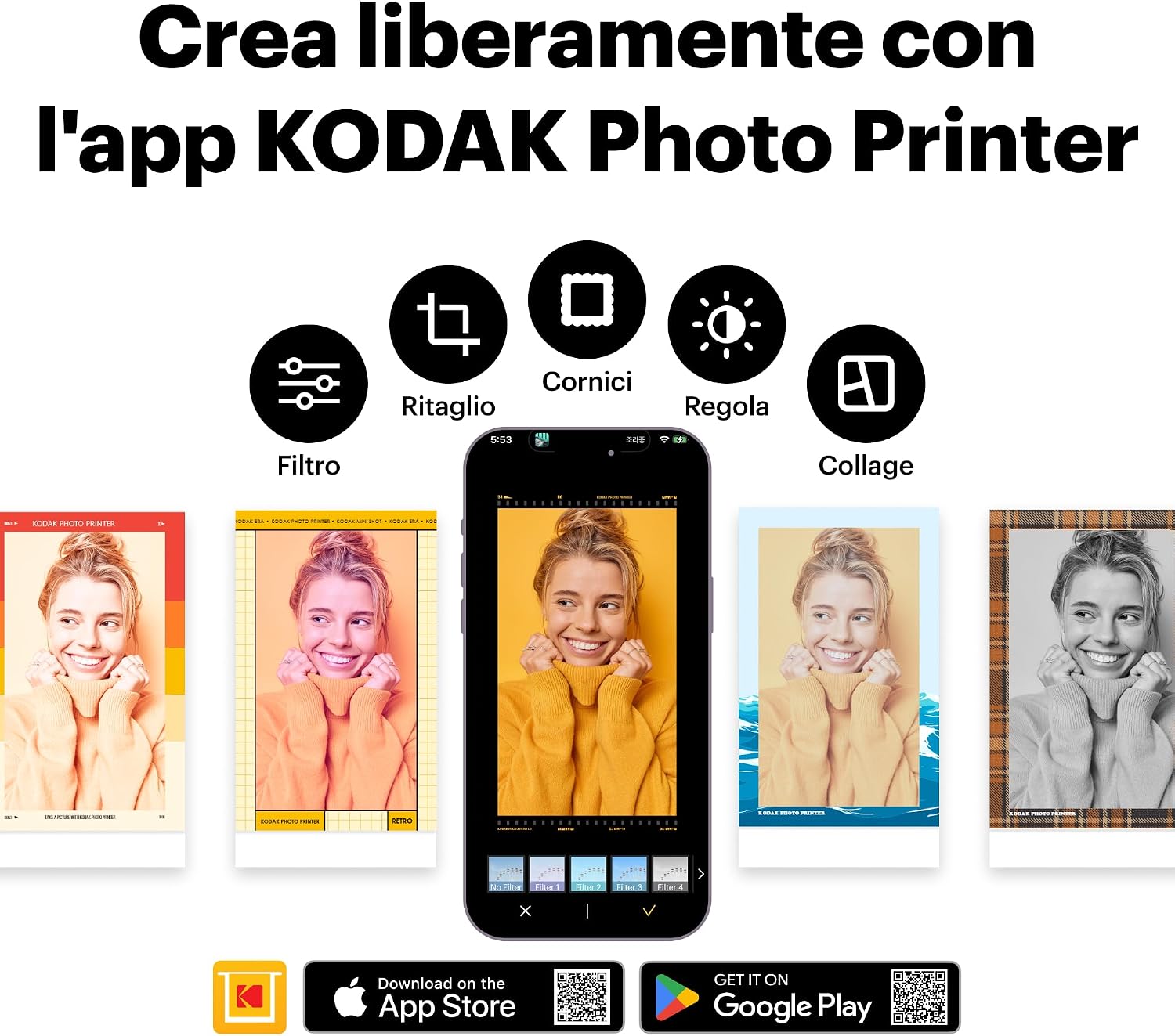 Thumbnail 6 de KODAK Mini Shot 2 Era 4PASS: Fotocamera istantanea 2-in-1 e stampante con 8+30 fogli