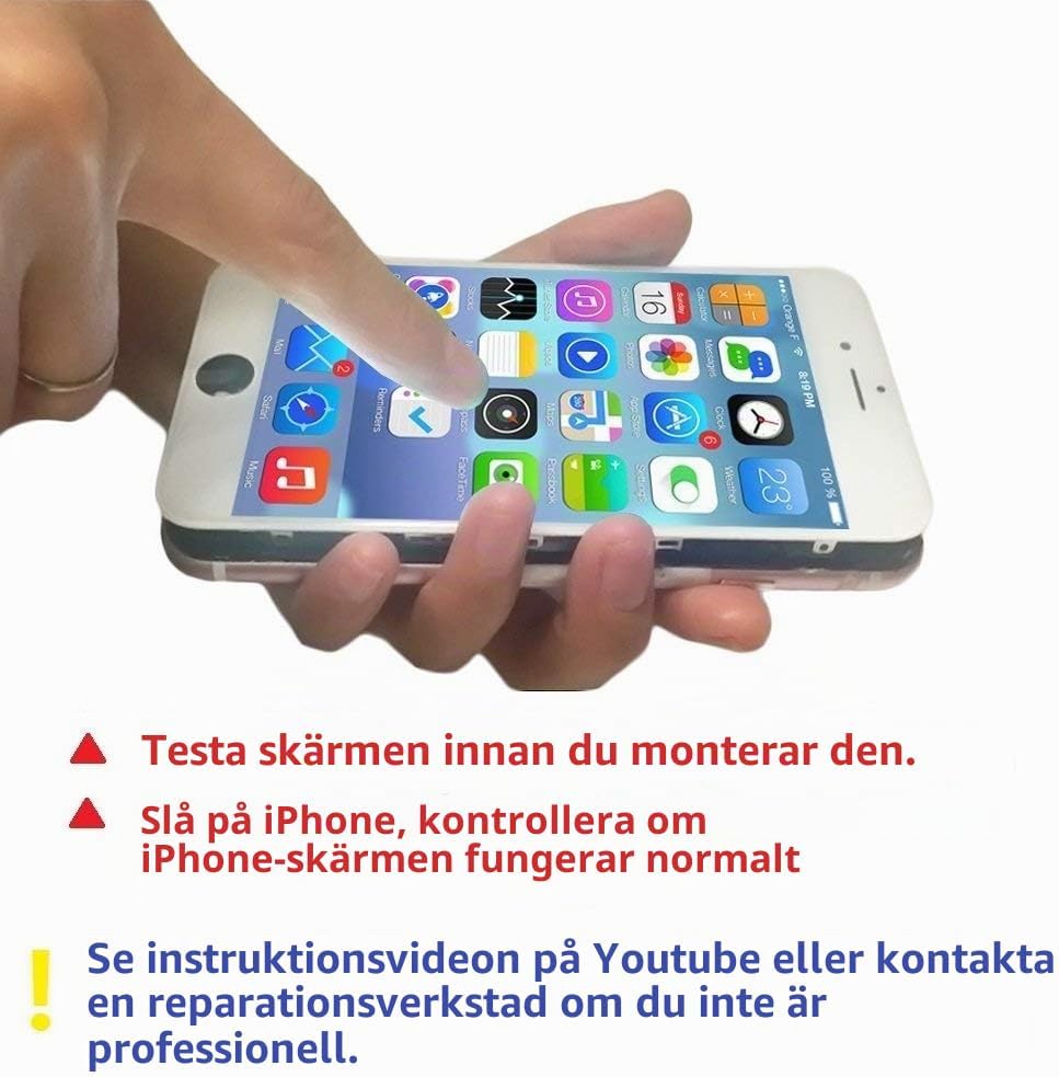 Thumbnail 6 de Brinonac B8GB01 LCD-skärm för iPhone 8/SE 2020, 4,7 tum, svart