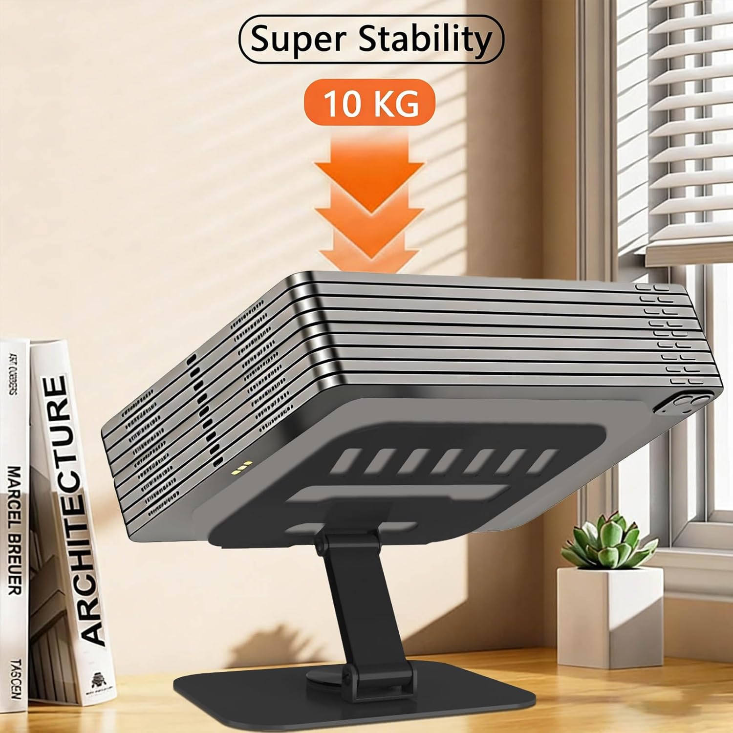 Detalle 2 de TAPMEI Larger Metal Tablet Stand 360°