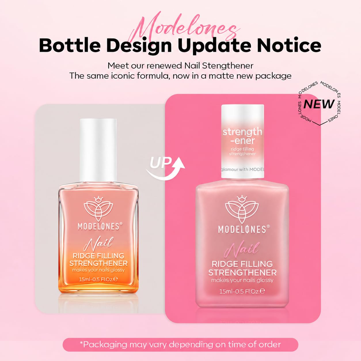 Detalle de modelones Nail Strengthener and Growth Extra Strong Nude Polish (15ml) for Damaged Nails