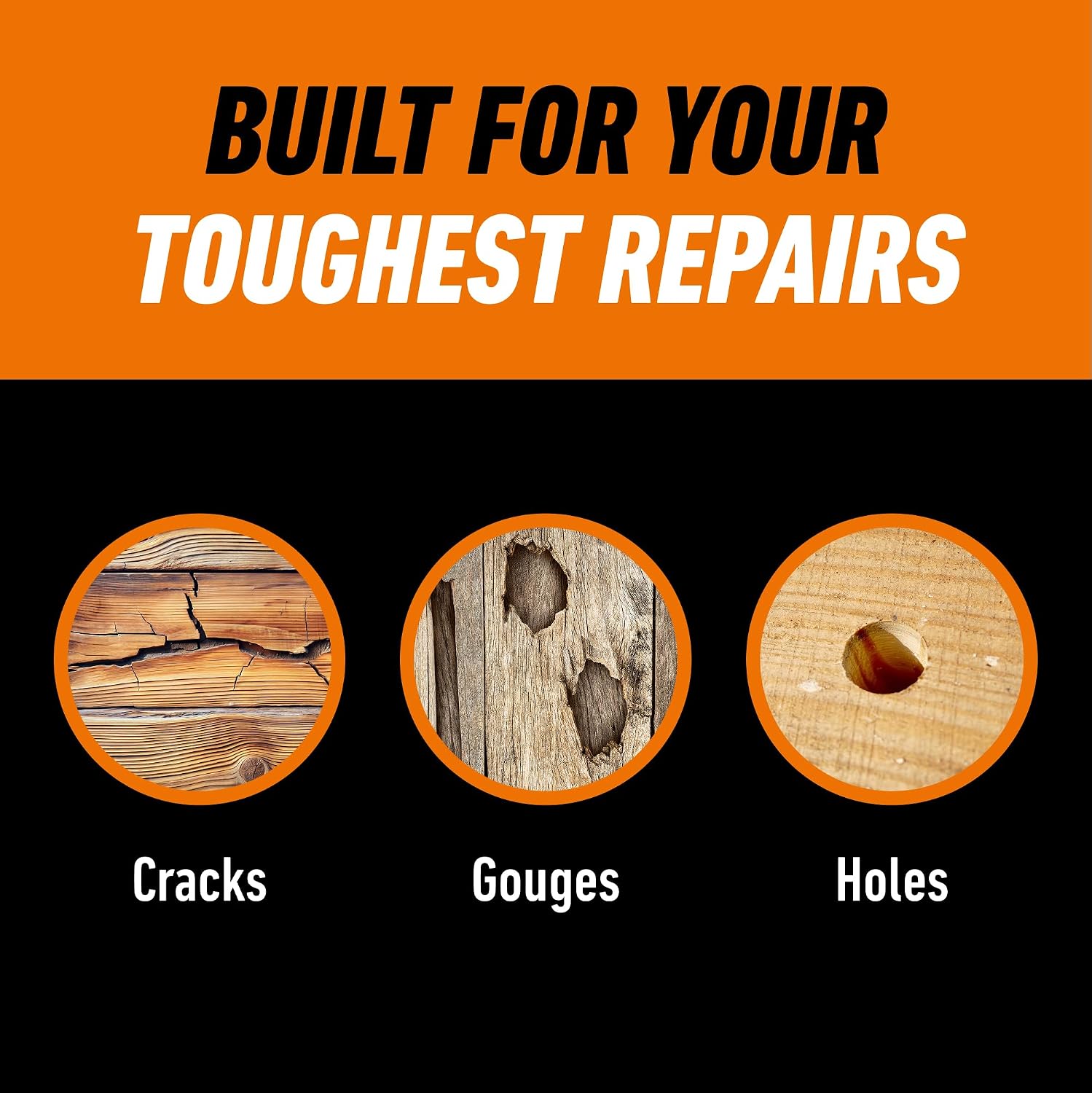 Detalle de Gorilla 108033 High Performance Wood Filler, 170g Stainable and Paintable