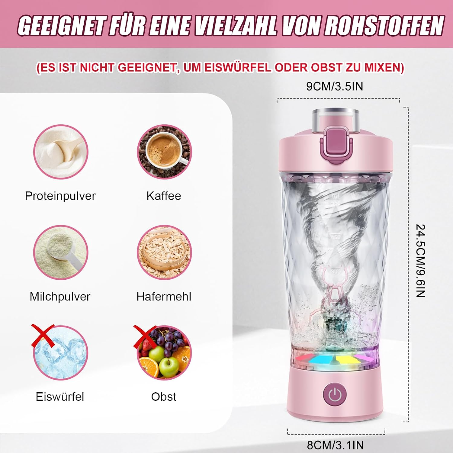 Thumbnail 3 de SOARFLY Shaker Elektrisch 650ML Pink