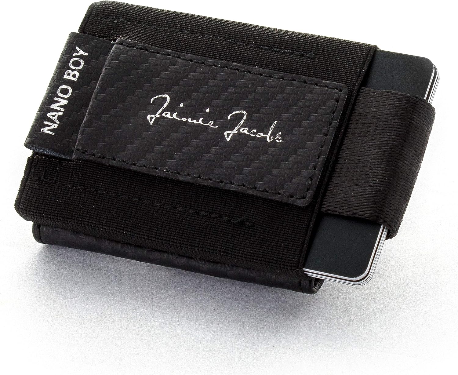 Thumbnail 2 de Jaimie Jacobs Nano Boy Pocket Slim Wallet mit Münzfach (Carbon) – kleiner Geldbeutel für bis zu 13 Karten