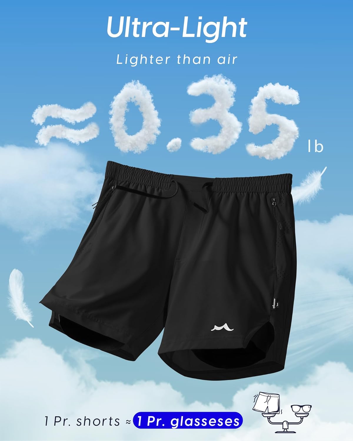 Thumbnail 4 de maamgic Men's Athletic Running Shorts with Liner — Ultra Lightweight 5"/7