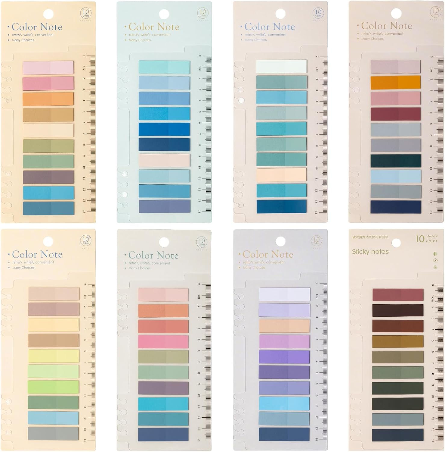 Detalle de SUNACME Sticky Tabs, 1,600 Writable Transparent PET Index Tabs with Ruler