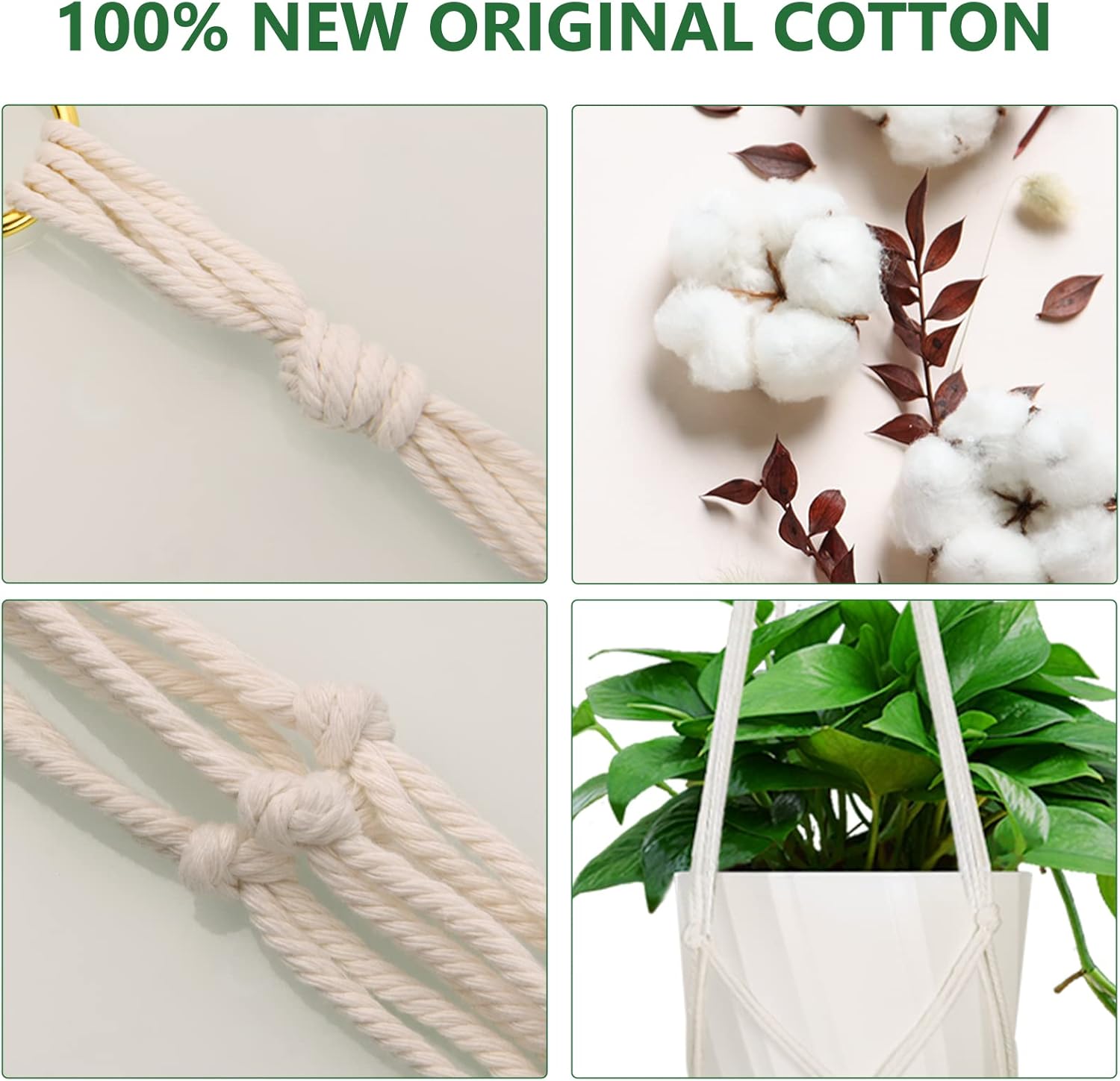 Detalle 2 de flintronic Hanging Planters Baskets 80cm pack