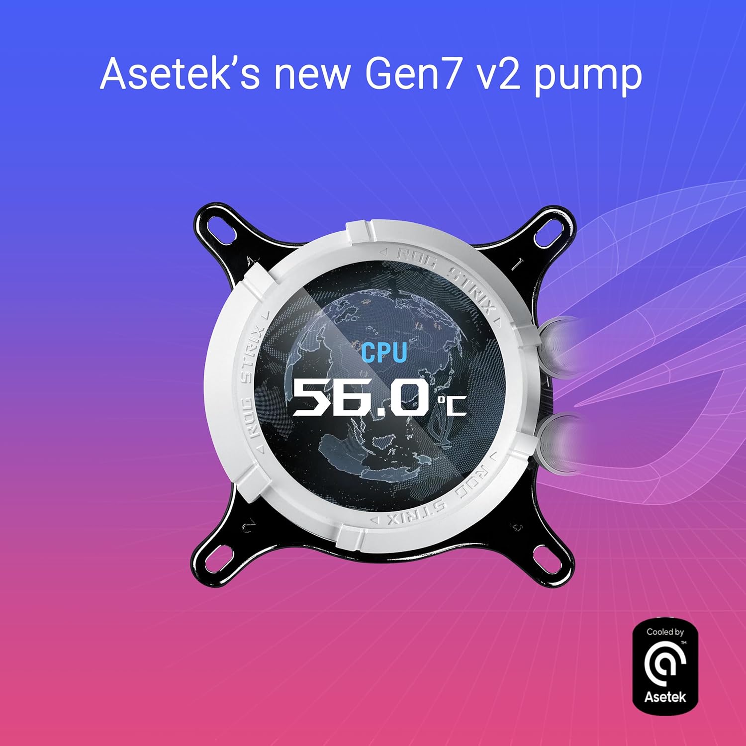 Thumbnail 2 de ASUS ROG Strix LC III ARGB LCD White All-in-One Flüssig-CPU-Wasserkühlung mit 2,1-Zoll IPS-LCD