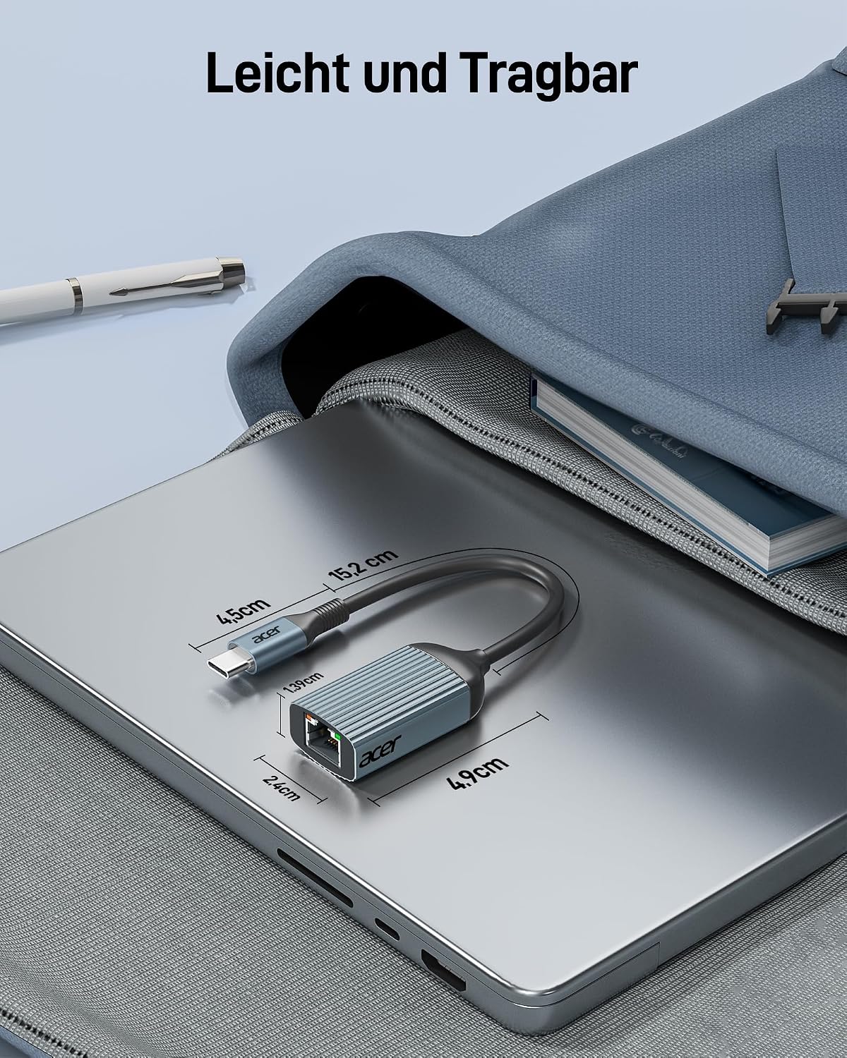 Thumbnail 6 de acer USB‑C auf Ethernet Adapter (Thunderbolt 3/4 kompatibel) auf RJ45 Gigabit LAN