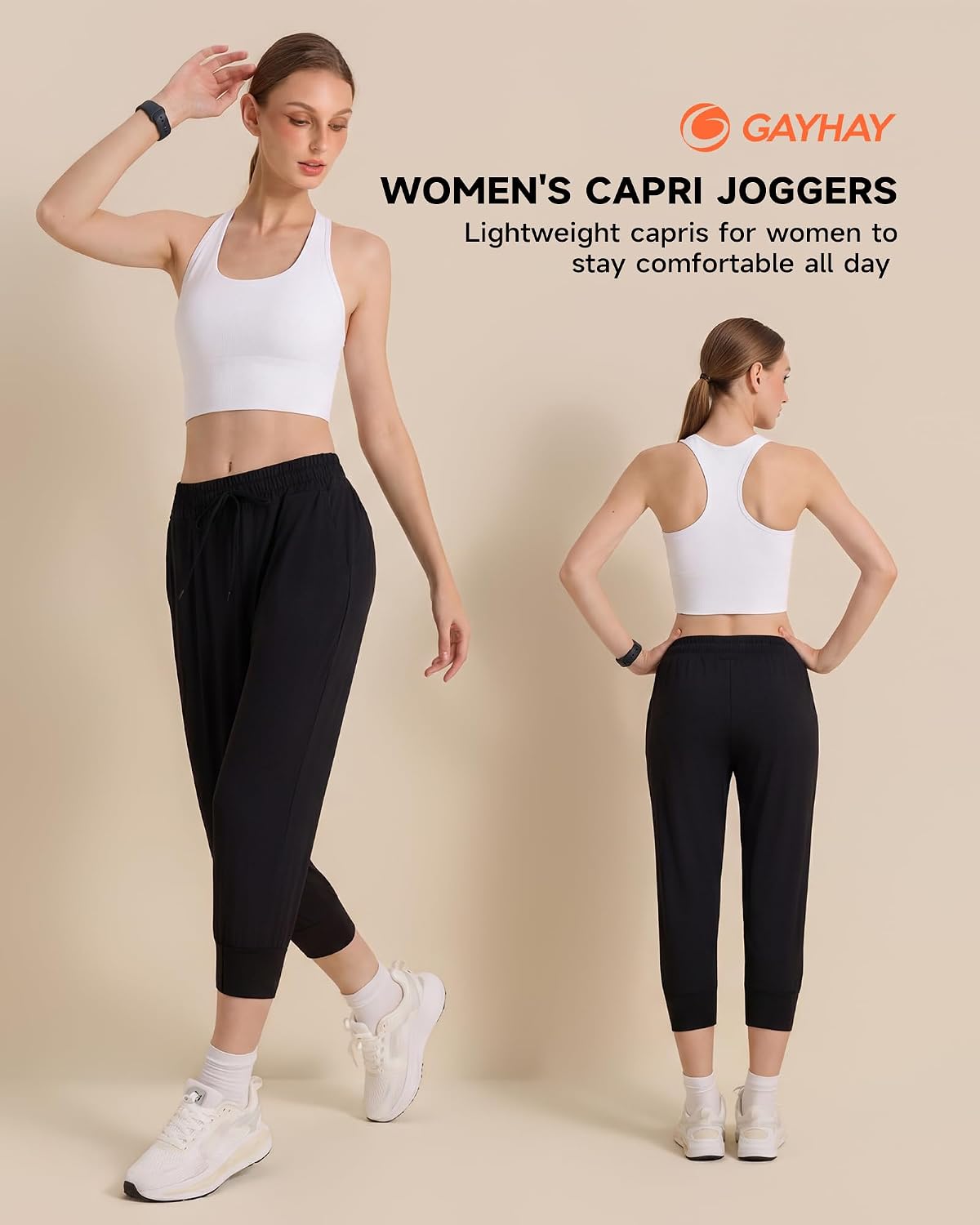 Detalle de GAYHAY Women's Joggers, Polyester-Spandex