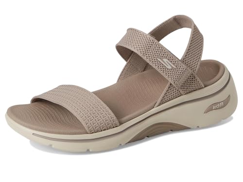 Thumbnail 6 de Skechers Sandalia Mujer Taupe con Arch Fit y plantilla Goga Mat – Talla 35