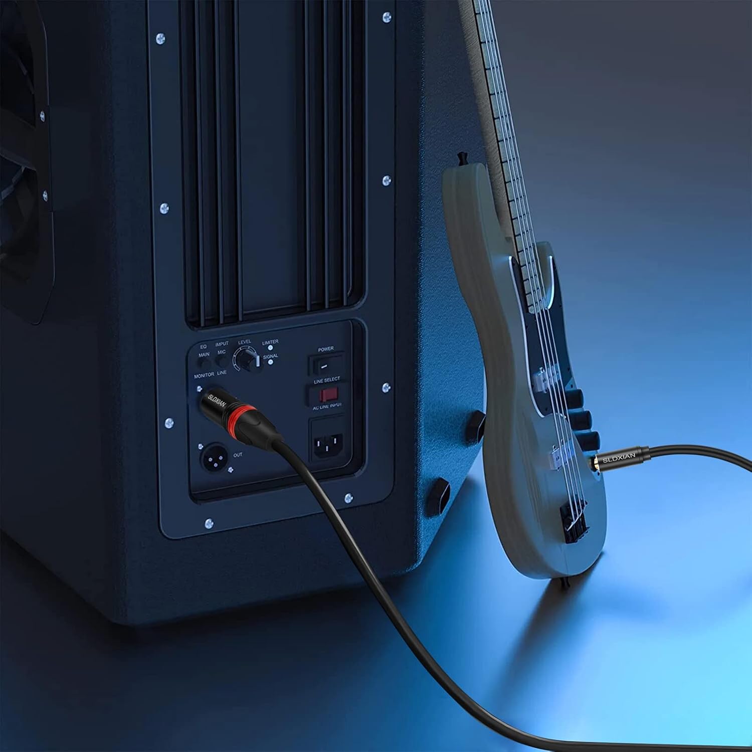 Thumbnail 6 de SLDXIAN XLR-kabel 15M met 6,35mm-TRS- en XLR-stekker, gebalanceerd