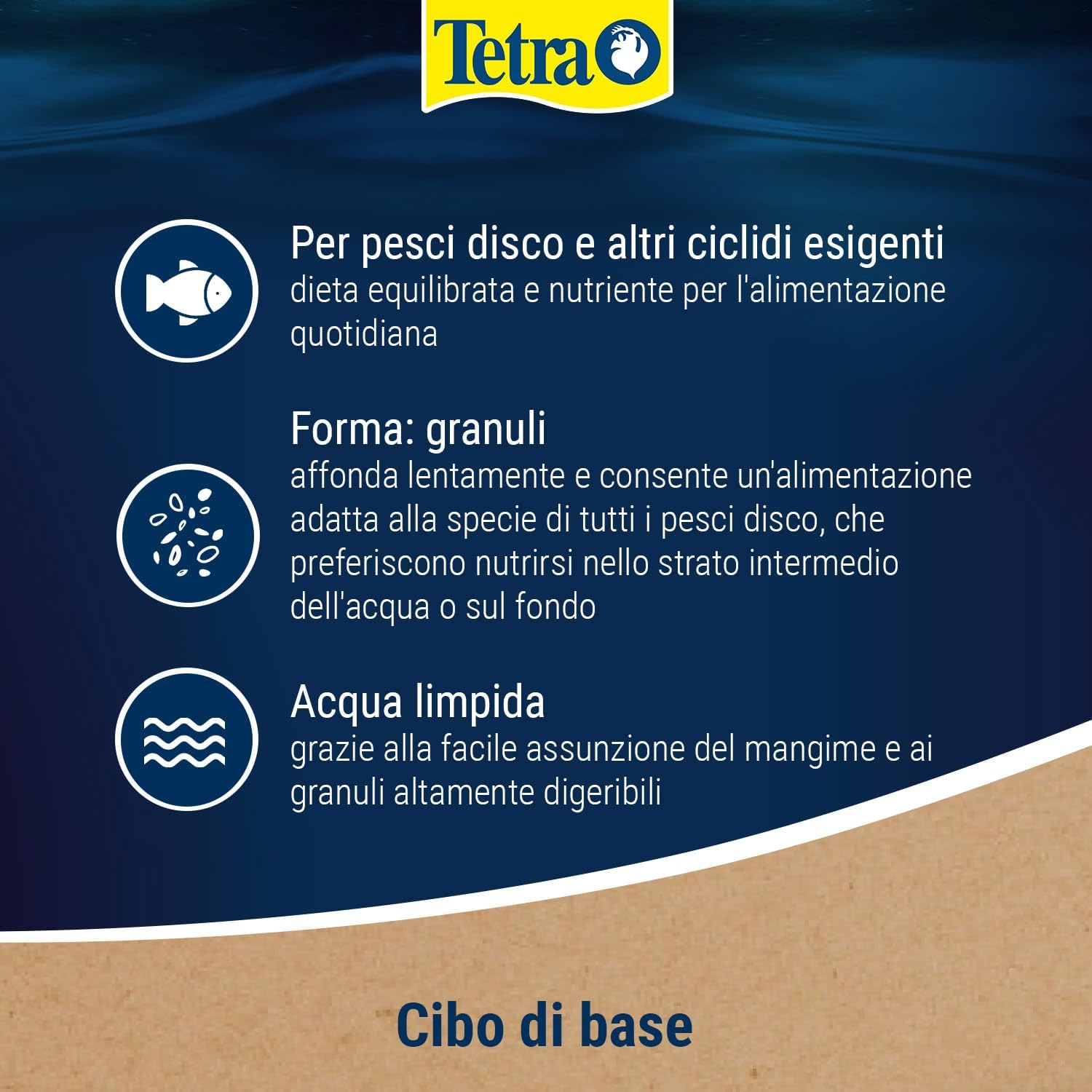 Detalle de Tetra Discus Granules - Mangime in granuli per discus, supporta salute, colore e crescita (10 L)
