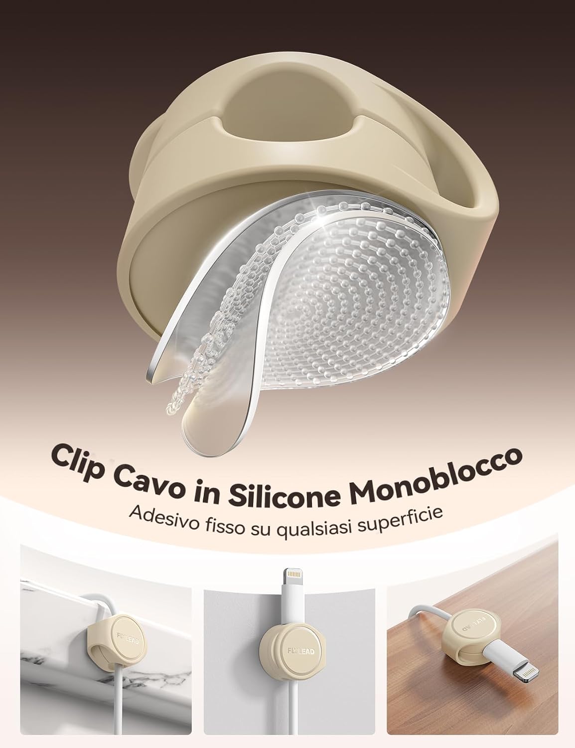 Thumbnail 2 de FLYLEAD 8 Pezzi Organizzatore Cavi in Silicone