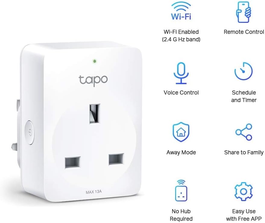 Thumbnail 1 de TP-Link Tapo P100 Smart Plug with Alexa control 🔌