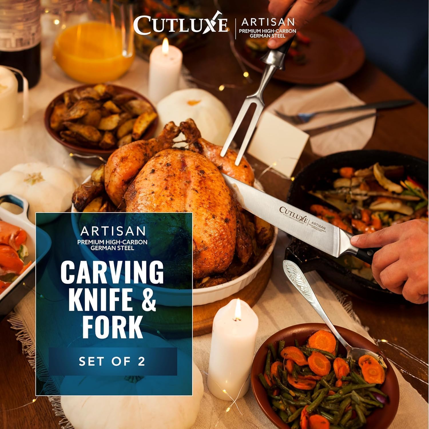 Detalle de Cutluxe Carving Knife Set 9-Inch Knife