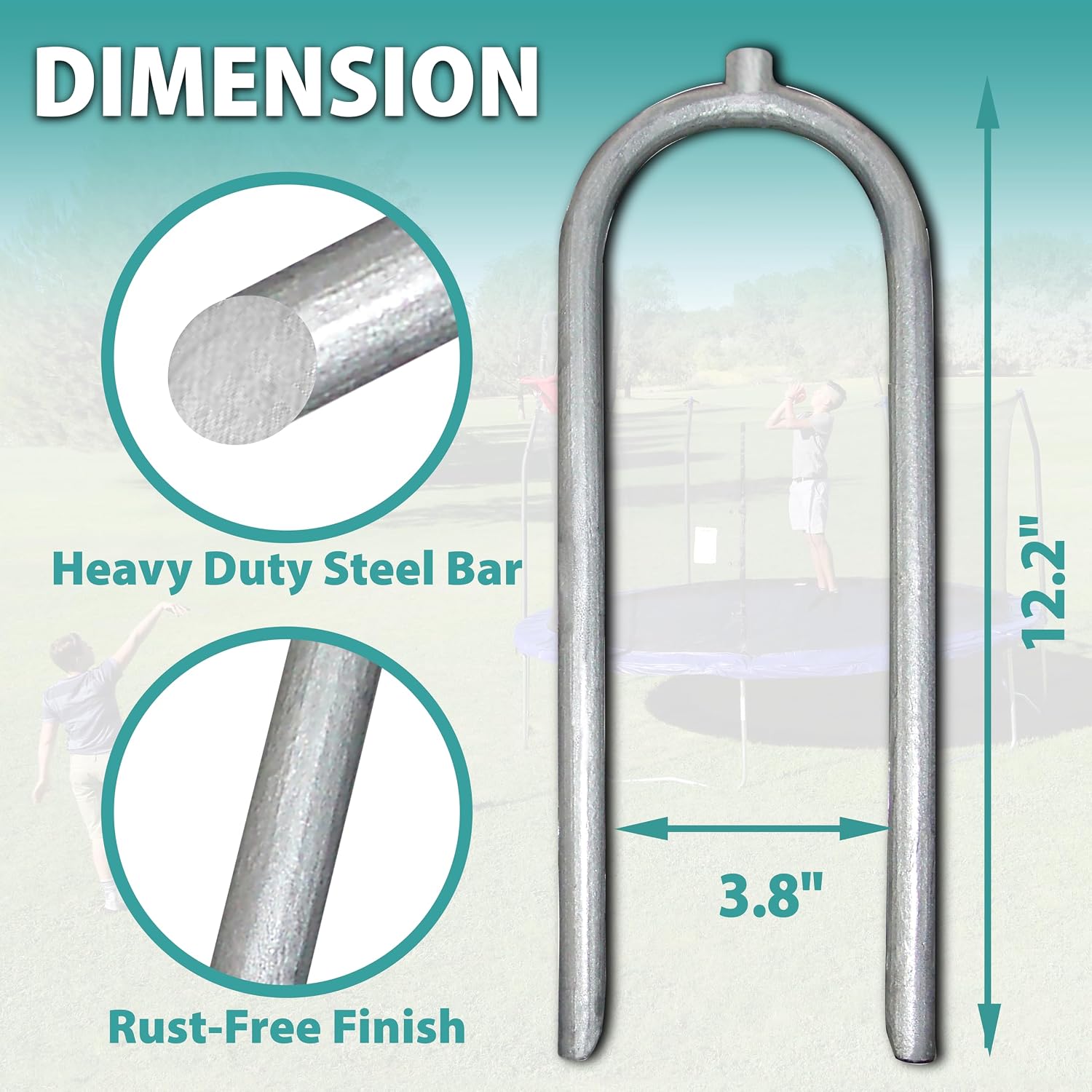 Detalle 2 de Skywalker Trampolines Wind Stakes 4-Pack ⚒