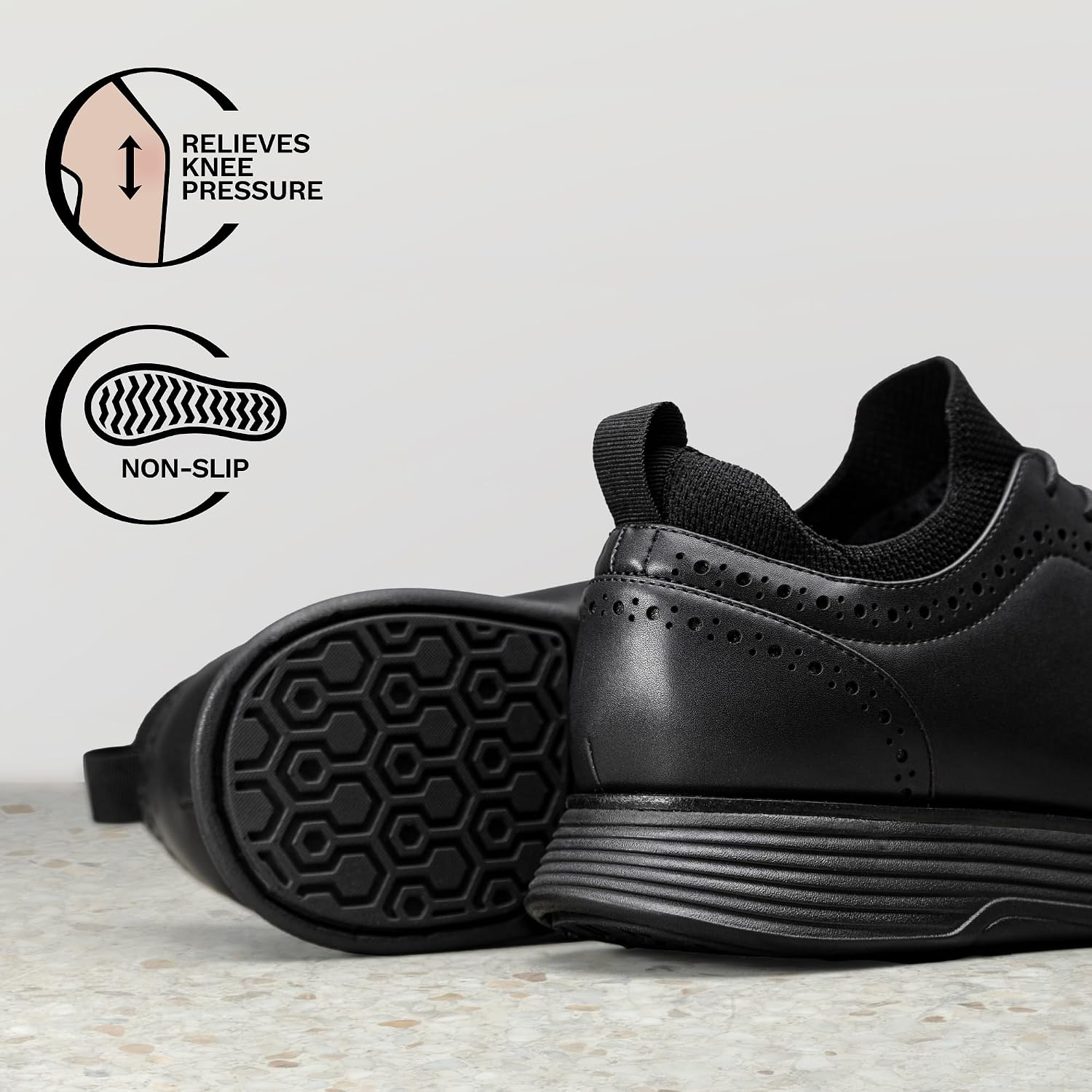 Detalle 2 de Bruno Marc Men's MaxFlex Dress Sneakers Oxfords Casual Wingtip Brogue Shoes 👞