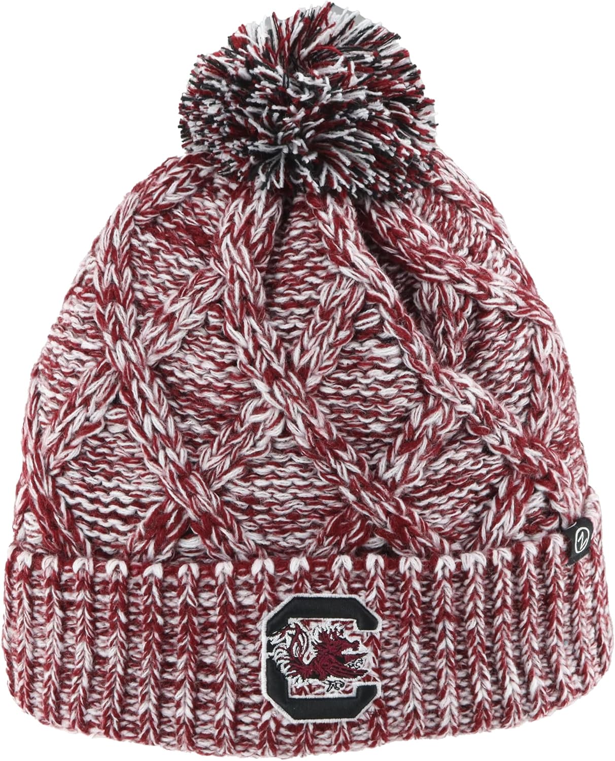 Detalle de Zephyr NCAA Women’s Heathered Icon Beanie for Arkansas Razorbacks Fans