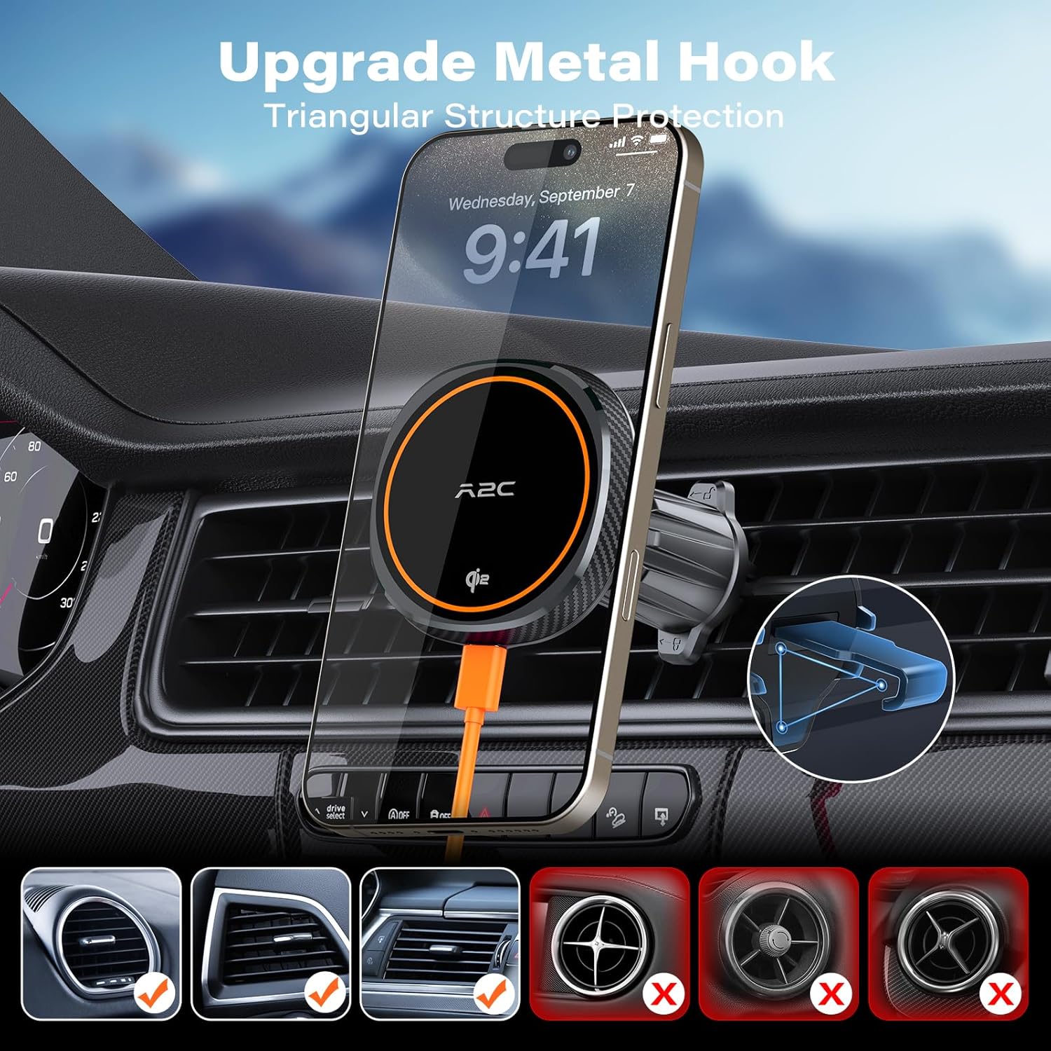 Thumbnail 6 de APPS2Car APPS2Car 15W Qi2 car mount charger