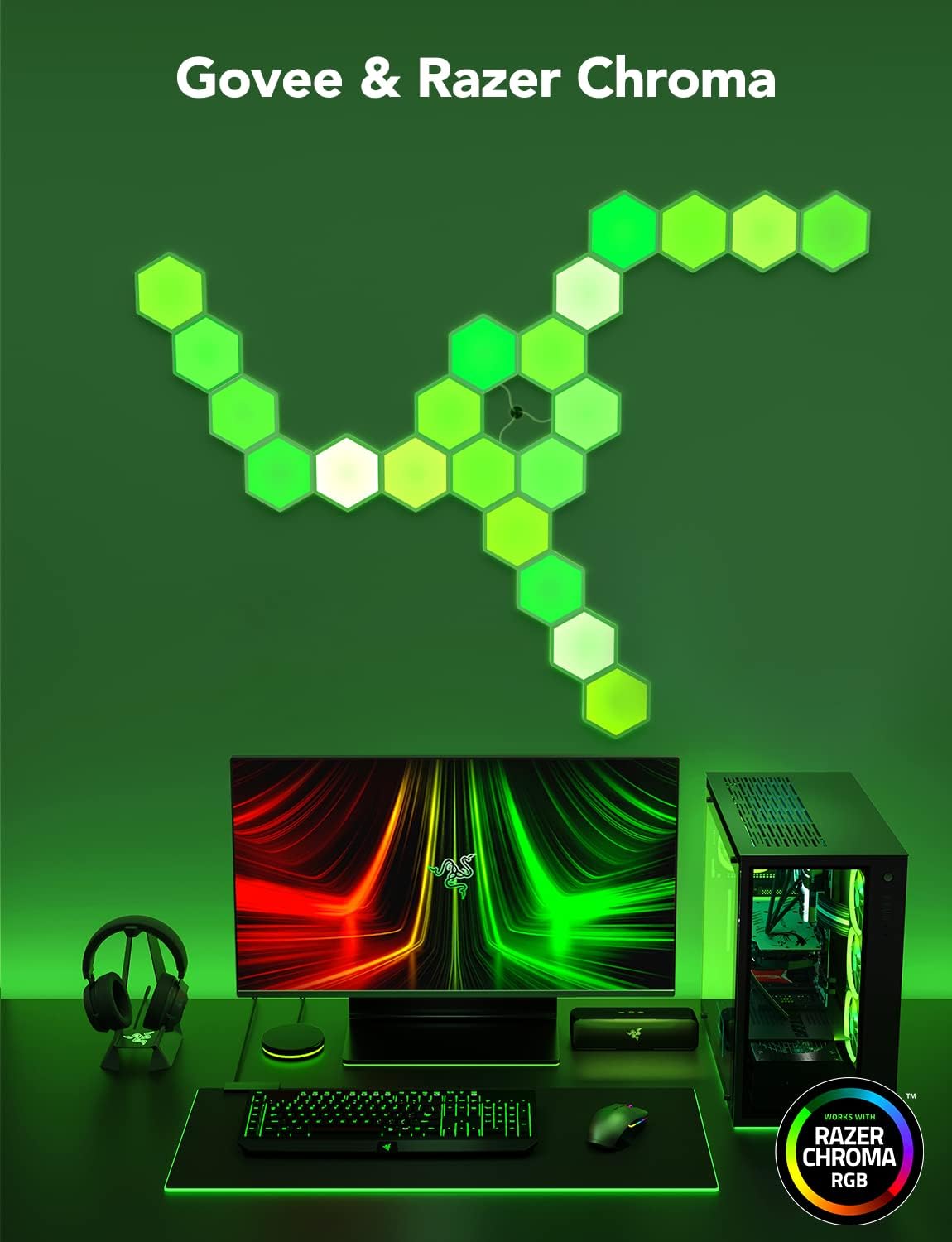 Thumbnail 4 de Govee Hexagon LED Wall Lights 10-Pack