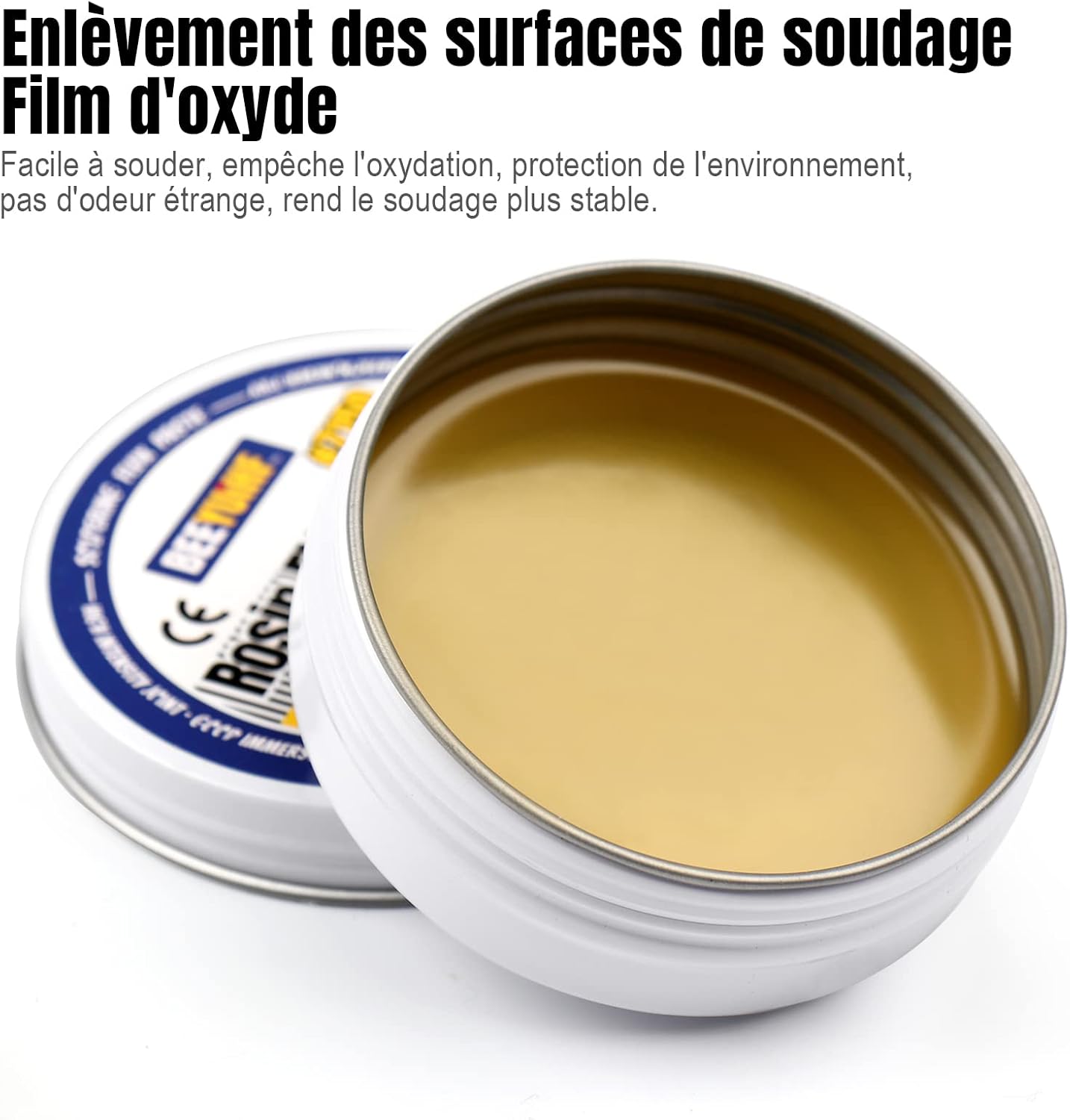 Detalle 2 de BEEYUIHF Colophane Pâte de flux 50g