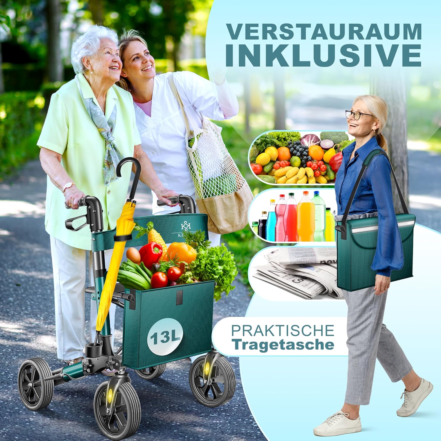 Thumbnail 6 de KESSER Leichtgewicht Rollator 7,6 kg
