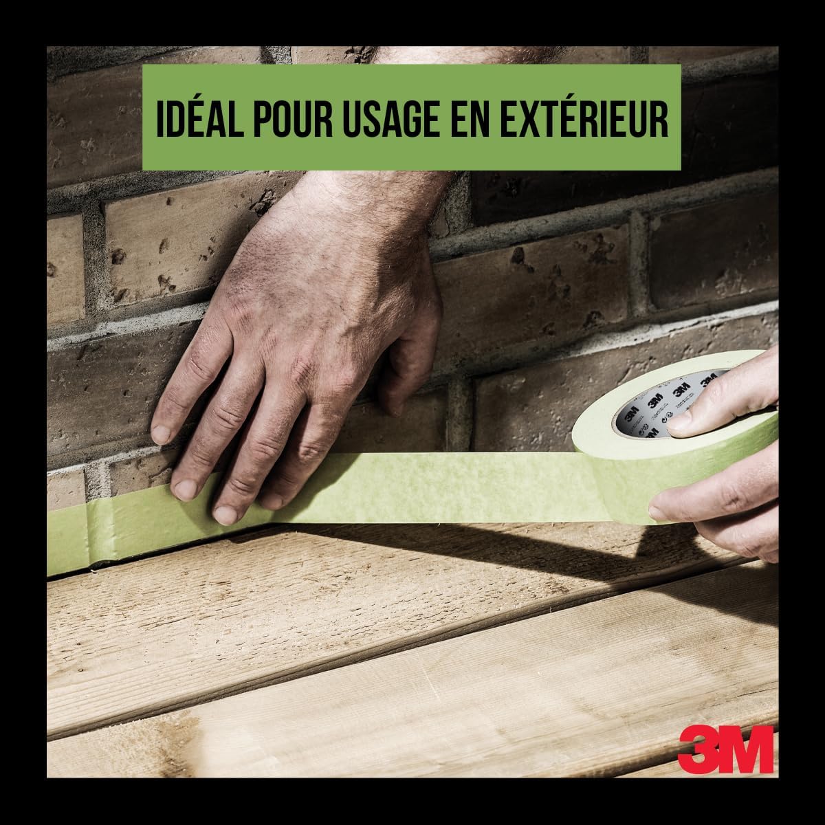 Thumbnail 6 de 3M Ruban de masquage 2060 – pour surfaces rugueuses et résistant UV, 48 mm x 50 m, vert