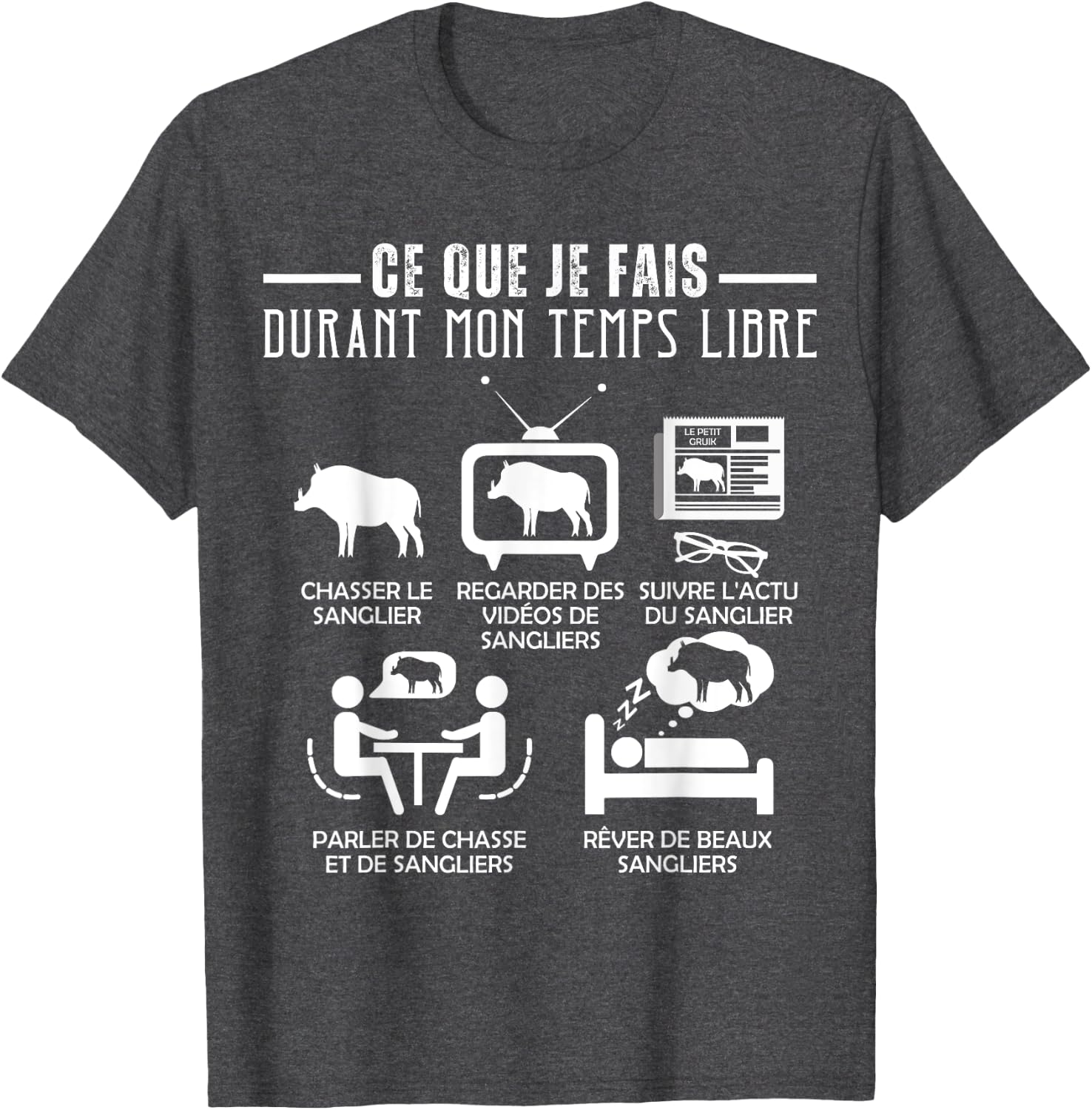 Thumbnail 4 de T-Shirt Chasse Sanglier