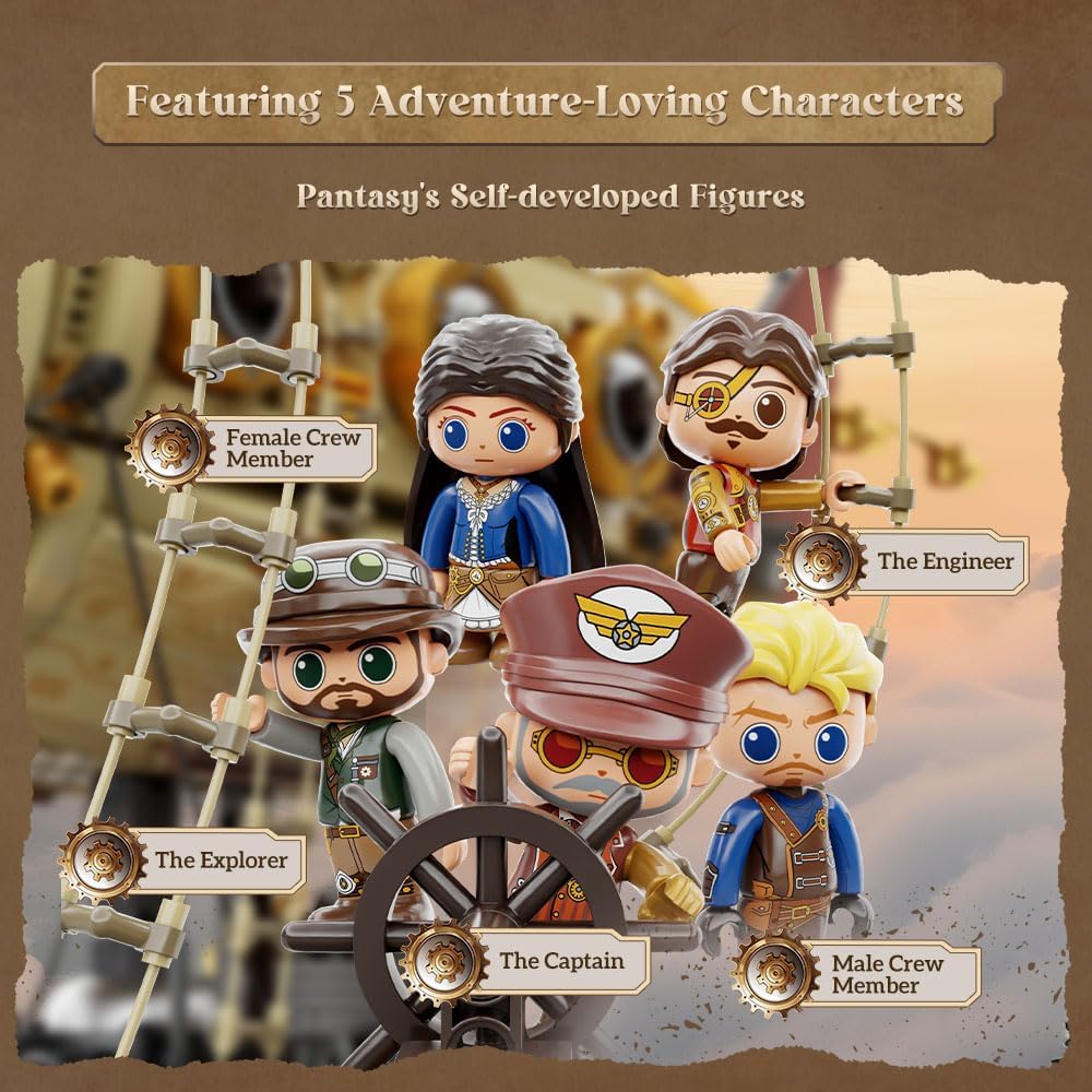 Thumbnail 4 de PANTASY Steampunk-Luftschiff Modellbausatz