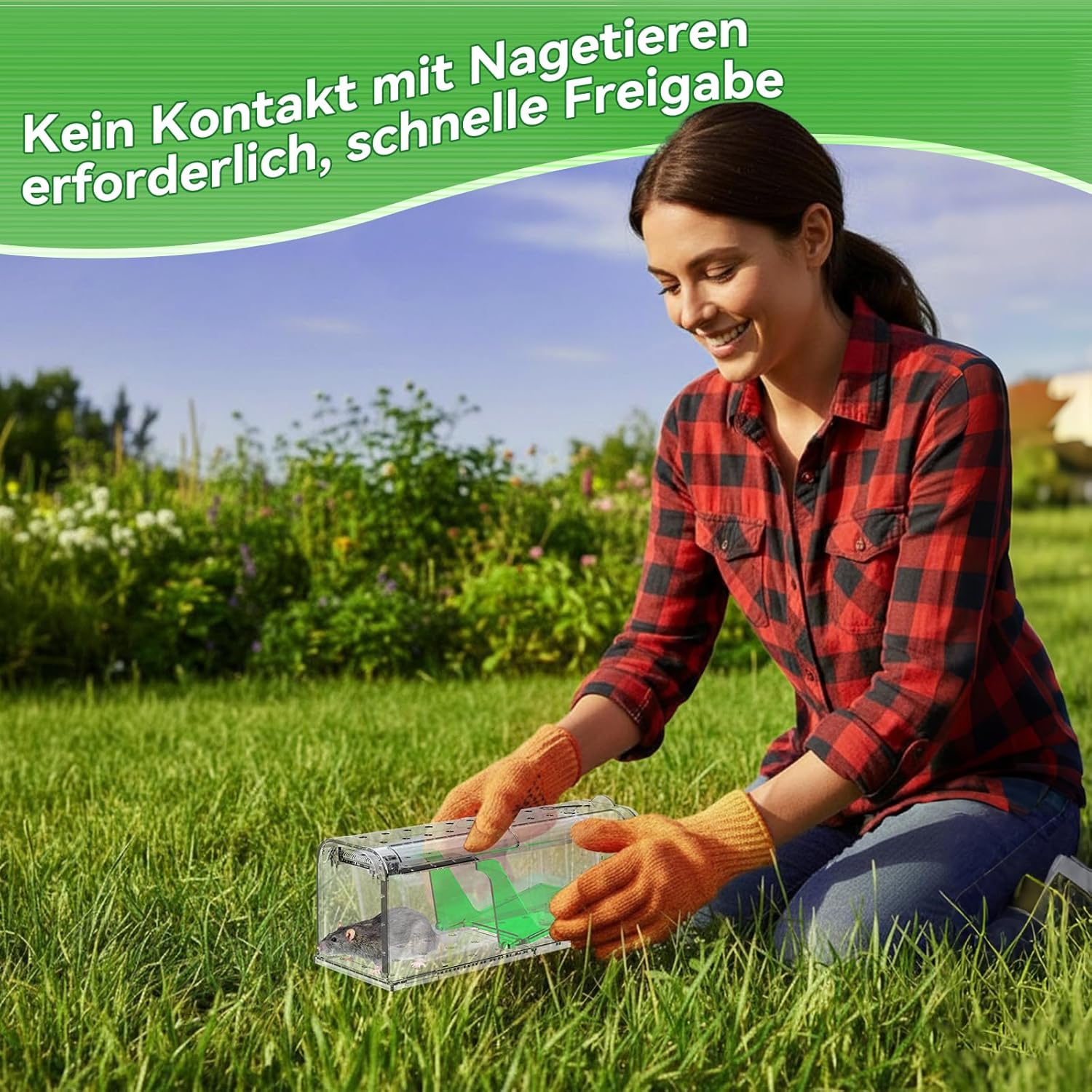 Thumbnail 4 de Elezenioc Lebendfalle für Mäuse – tierfreundliche Mäusefalle im 2er-Set mit Luftlöchern