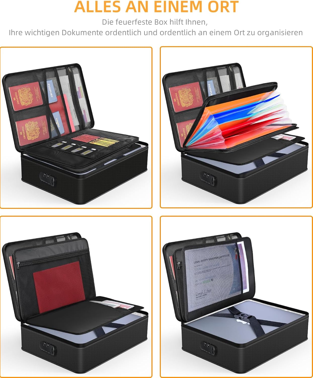 Thumbnail 3 de JUNDUN Dokumenten Organizer 36,0×26,9×10,0 cm 📁