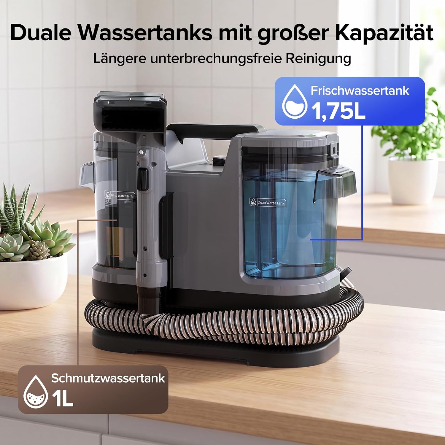 Thumbnail 2 de Lubluelu Upgrade Nasssauger Polsterreiniger – 600 W, 22 kPa Tiefenreinigung