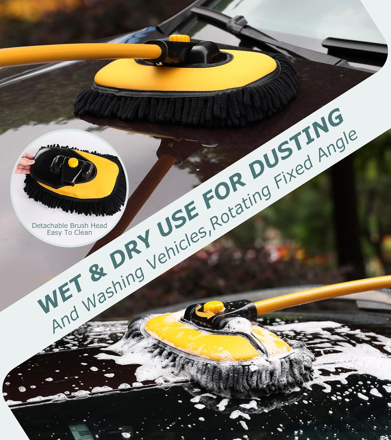 Thumbnail 2 de innhom 15° Curve Car Wash Brush 50-102cm