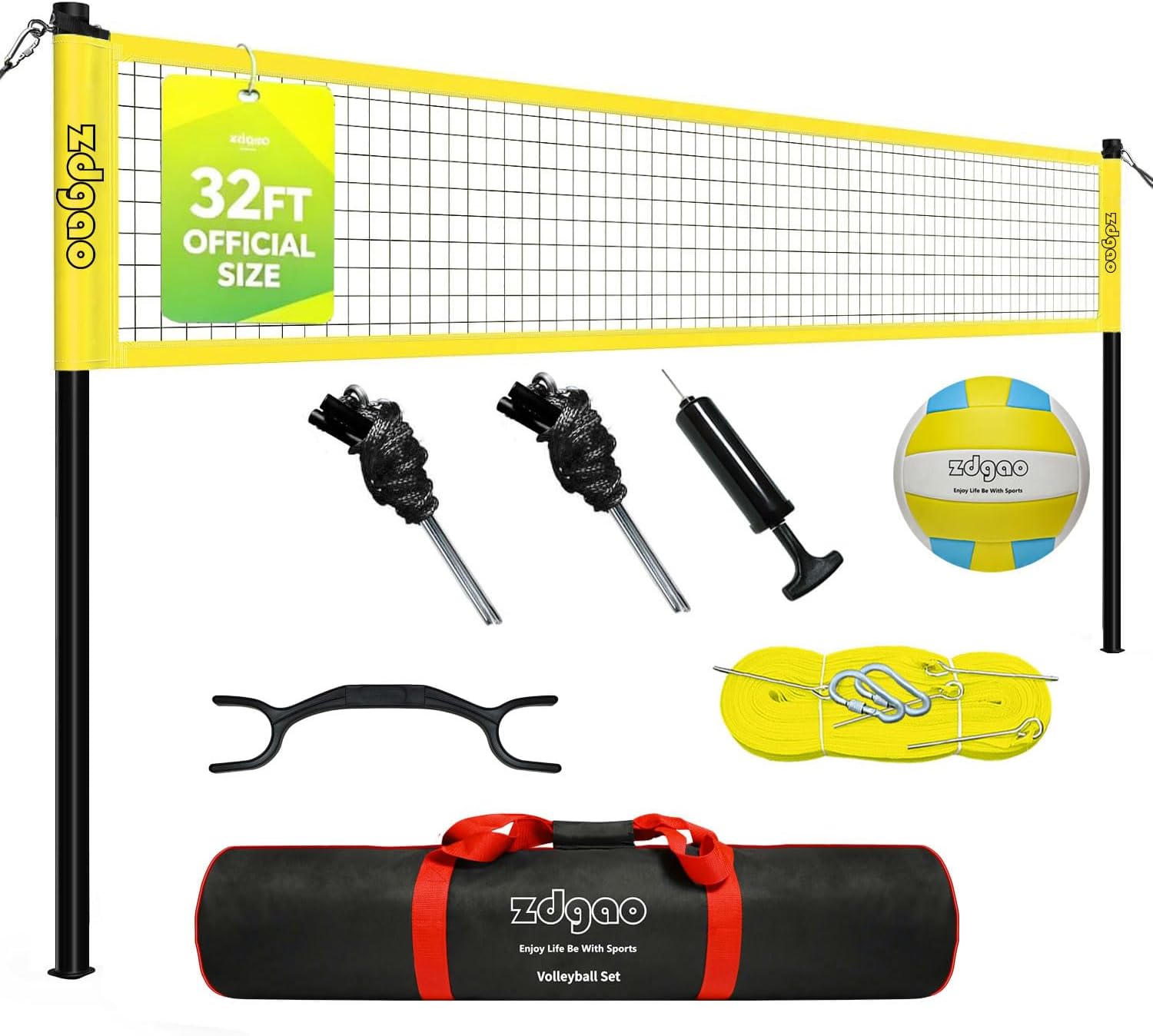 Detalle de Zdgao Volleyball Net, 32FT