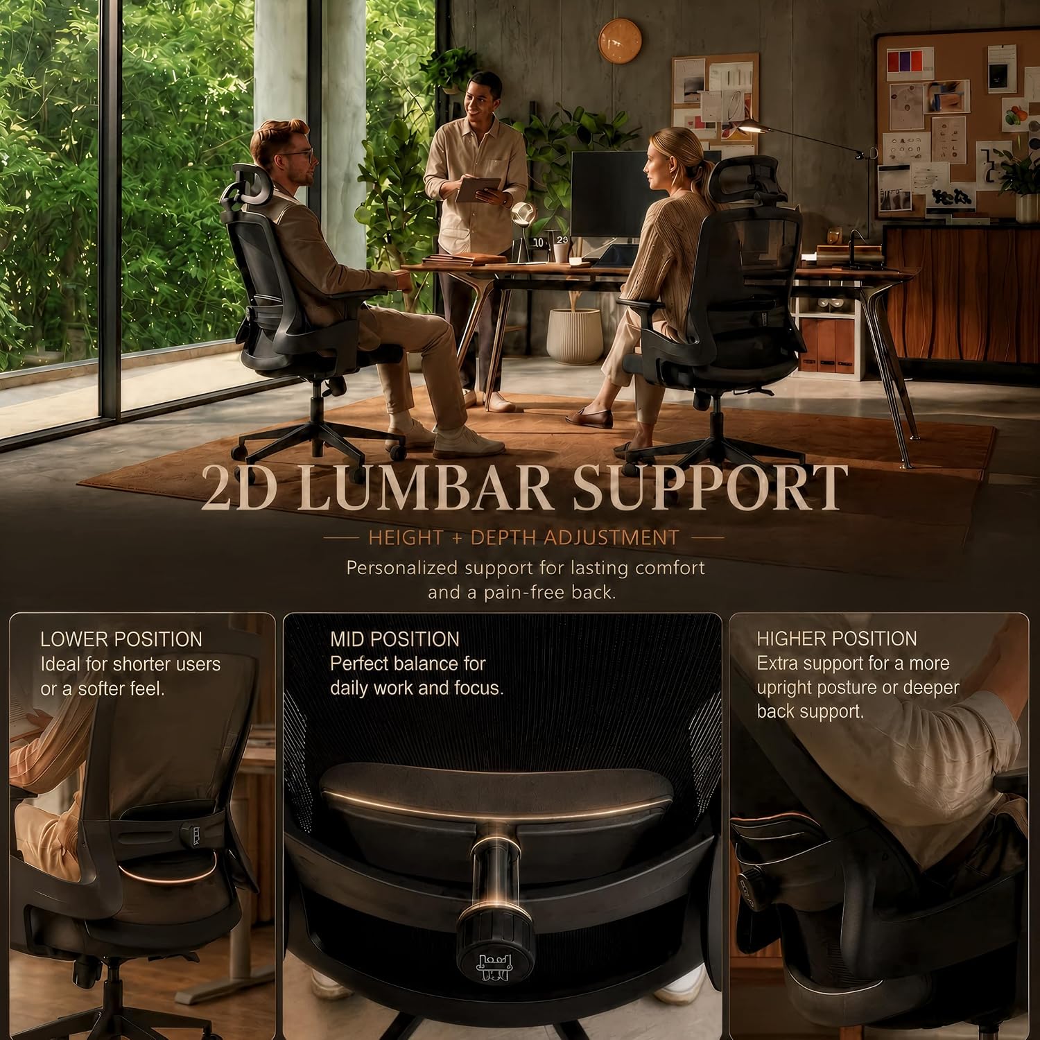 Thumbnail 4 de Realm of Thrones AVALON Ergonomic Office Chair – Black