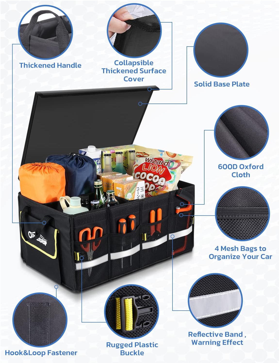 Thumbnail 3 de Oasser E3A Car Boot Organiser 60L