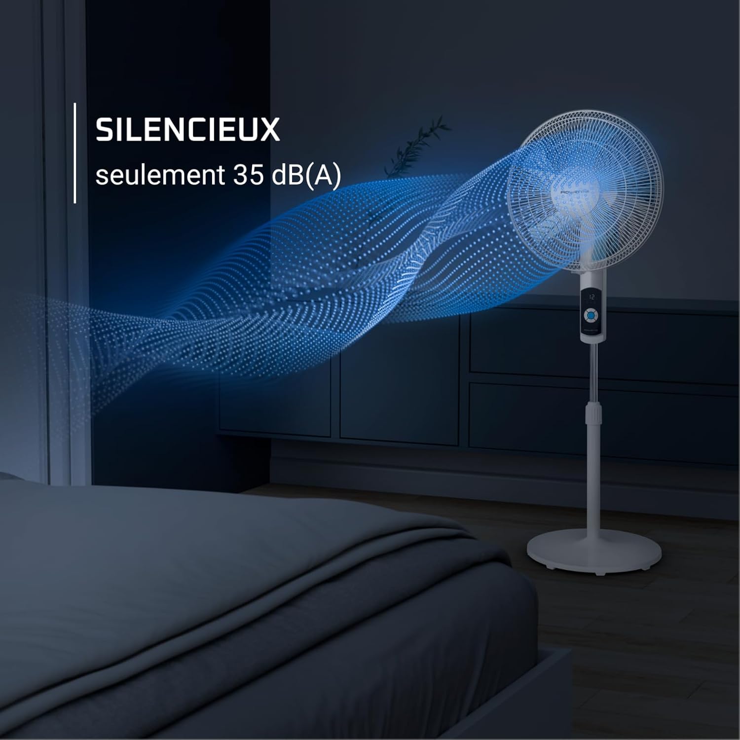 Thumbnail 6 de Rowenta Turbo Silence VU5650F0 – ventilateur sur pied silencieux avec minuteur 12 h et modes automatiques