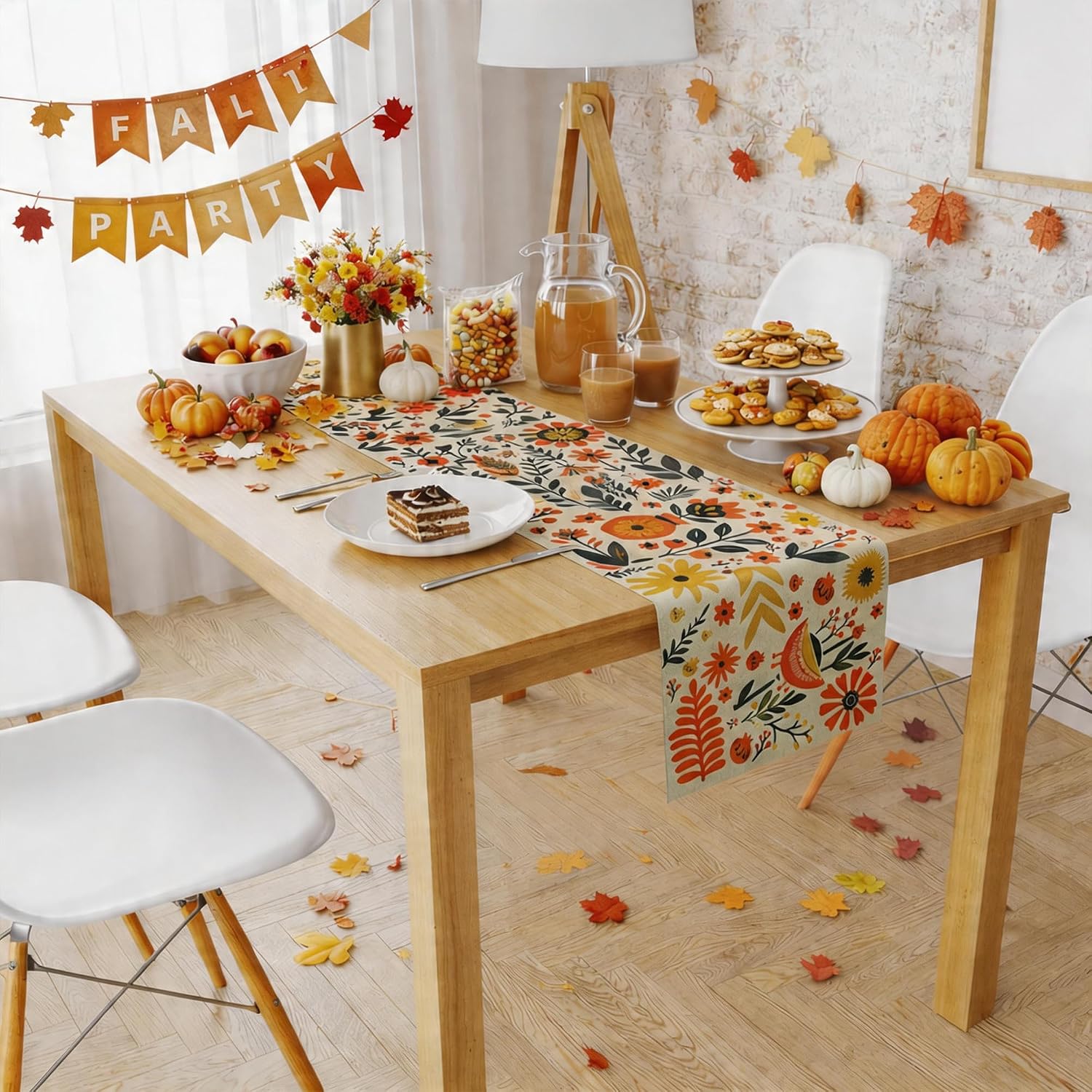 Thumbnail 6 de Floral Table Runner, 100% Polyester